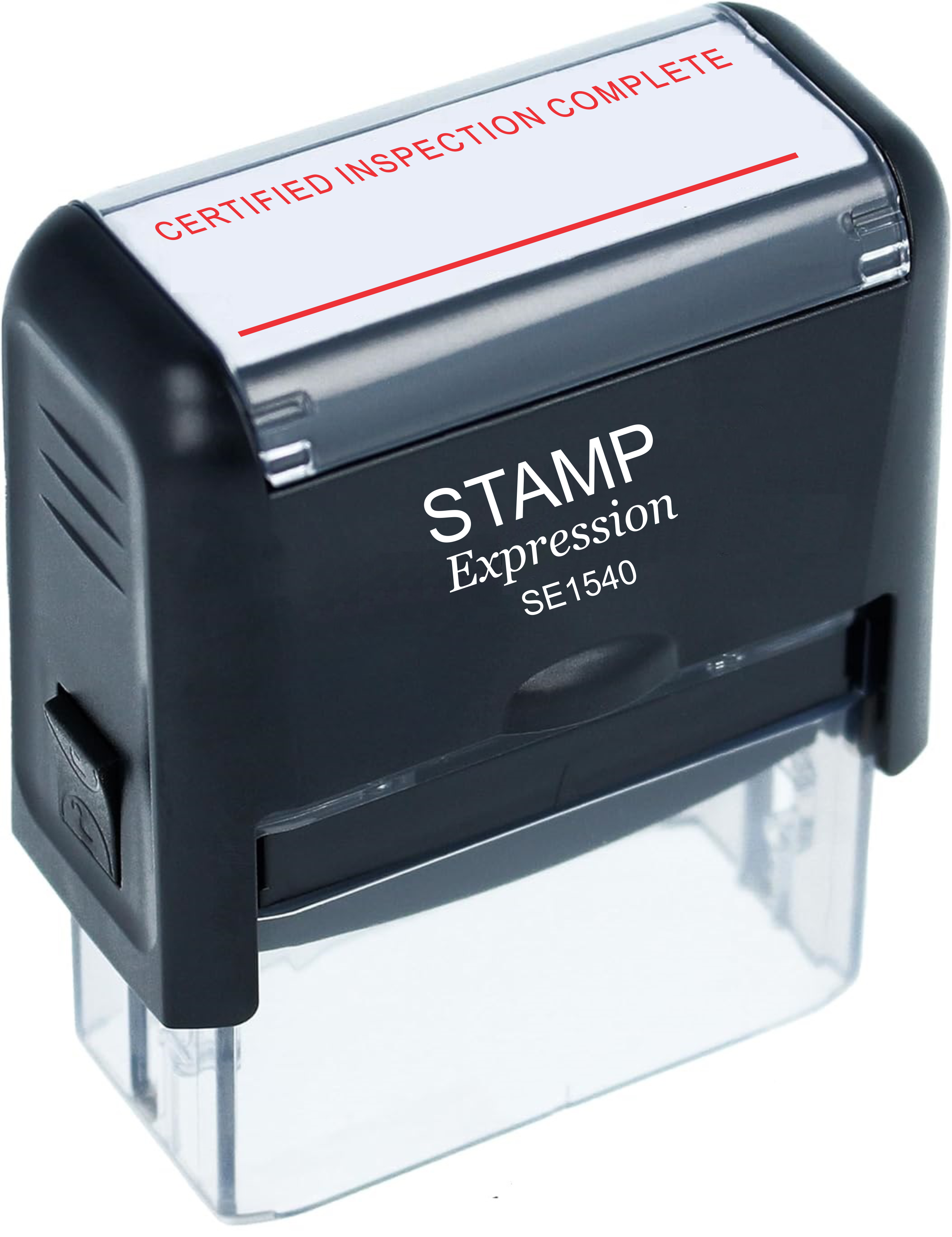 Certified Inspection Complete With Line Office Self Inking Rubber Stam