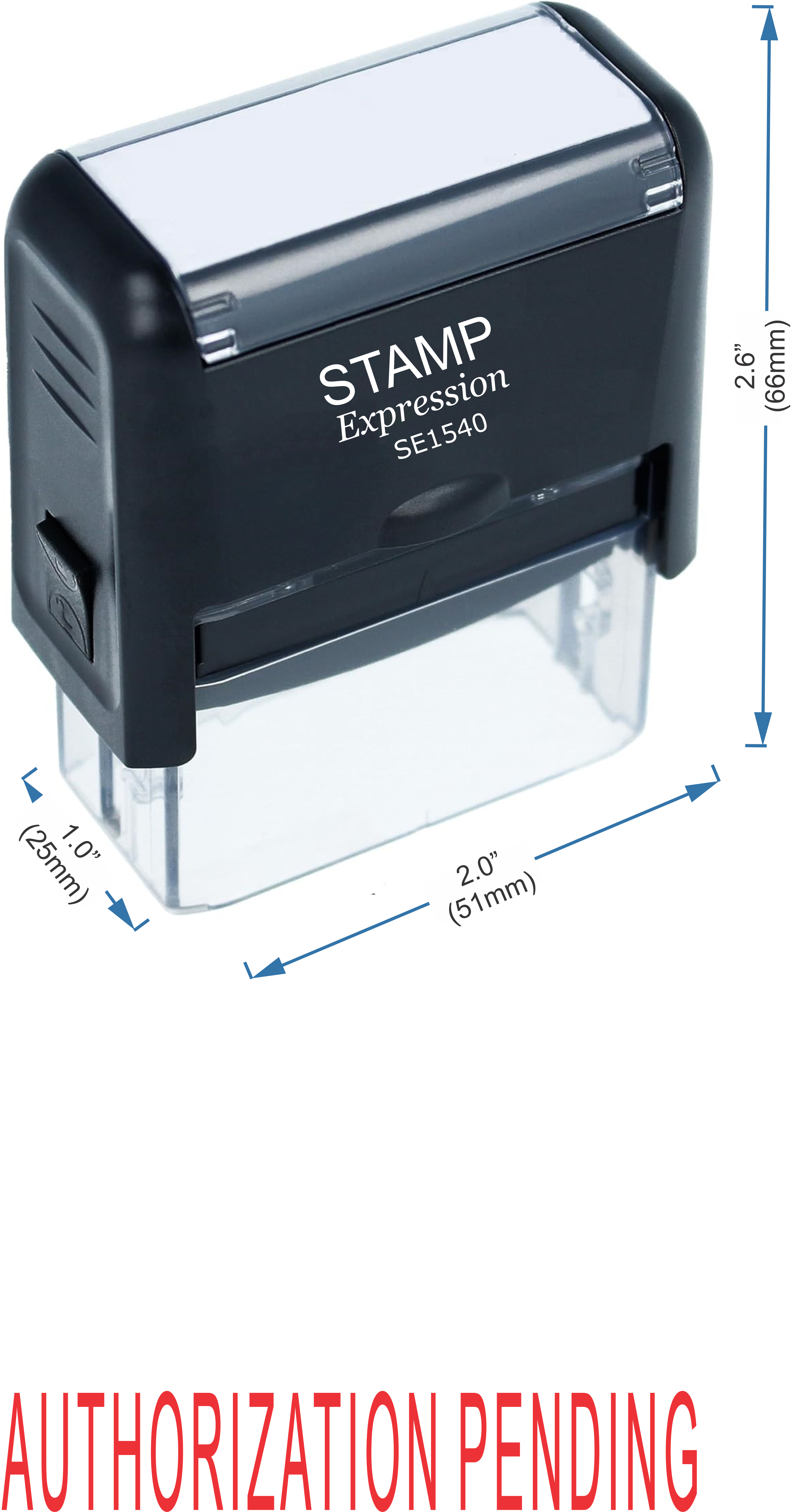 Authorization Pending Medical Office Self Inking Rubber Stamp (50361)
