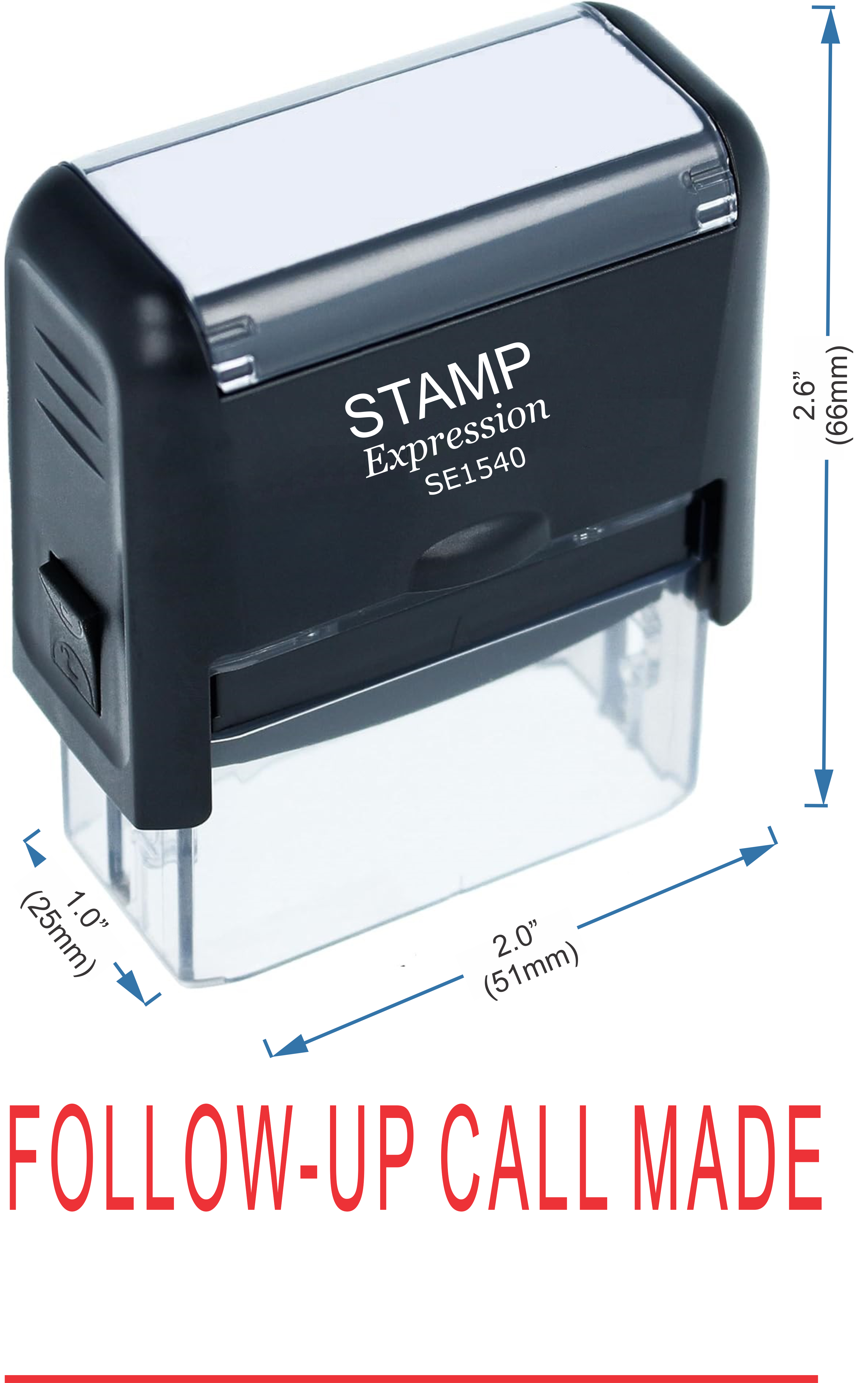 Follow-Up Call Made With Line Medical Office Self Inking Rubber Stamp (50382)
