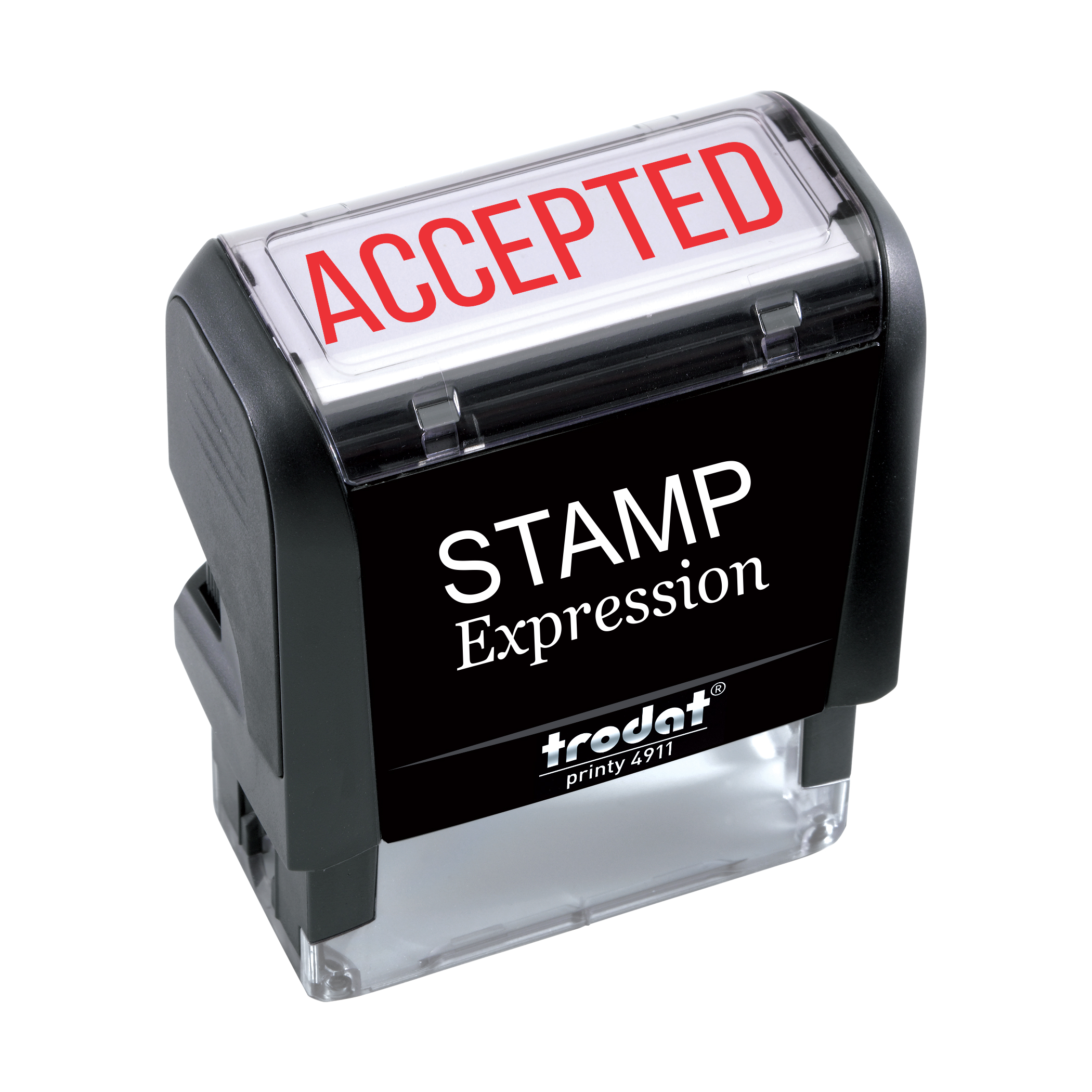 Accepted Office Self Inking Rubber Stamp
