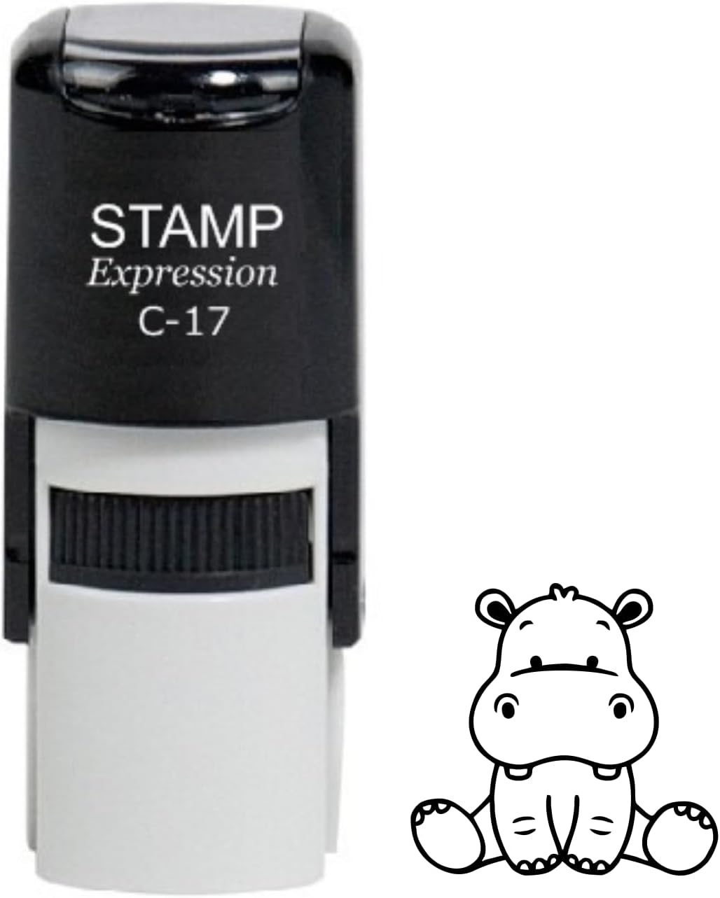 Baby Hippo Inking Rubber Stamp (SH-60069)