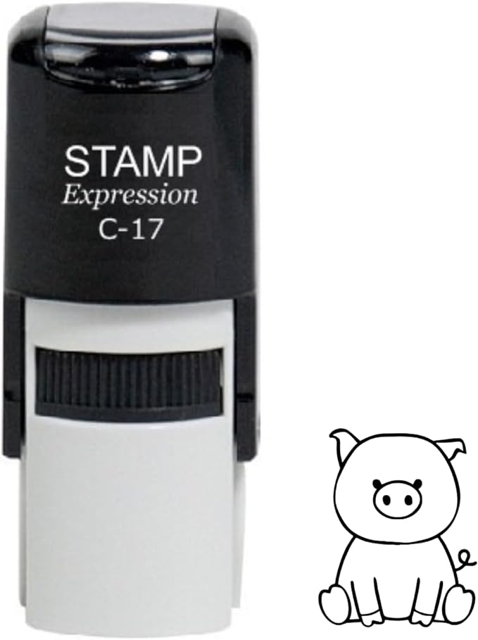 Cute Little Baby Piggy Self Inking Rubber Stamp (SH-60043)