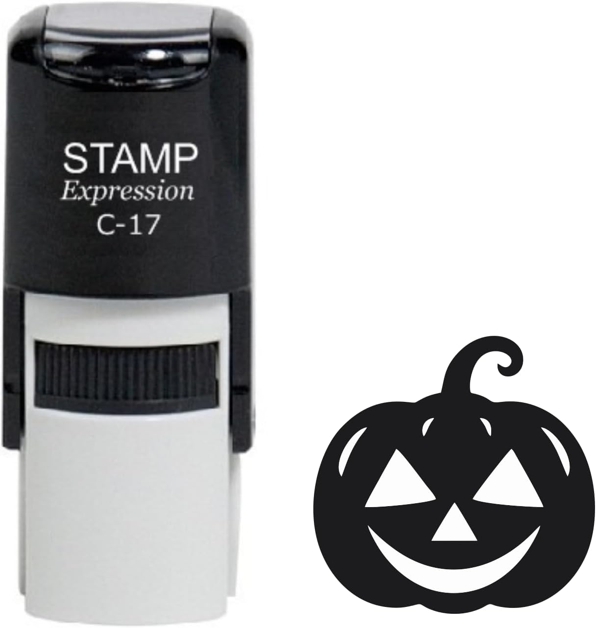 Jack-o'-Lantern Halloween Classic Pumpkin Self Inking Rubber Stamp (SH-60023)