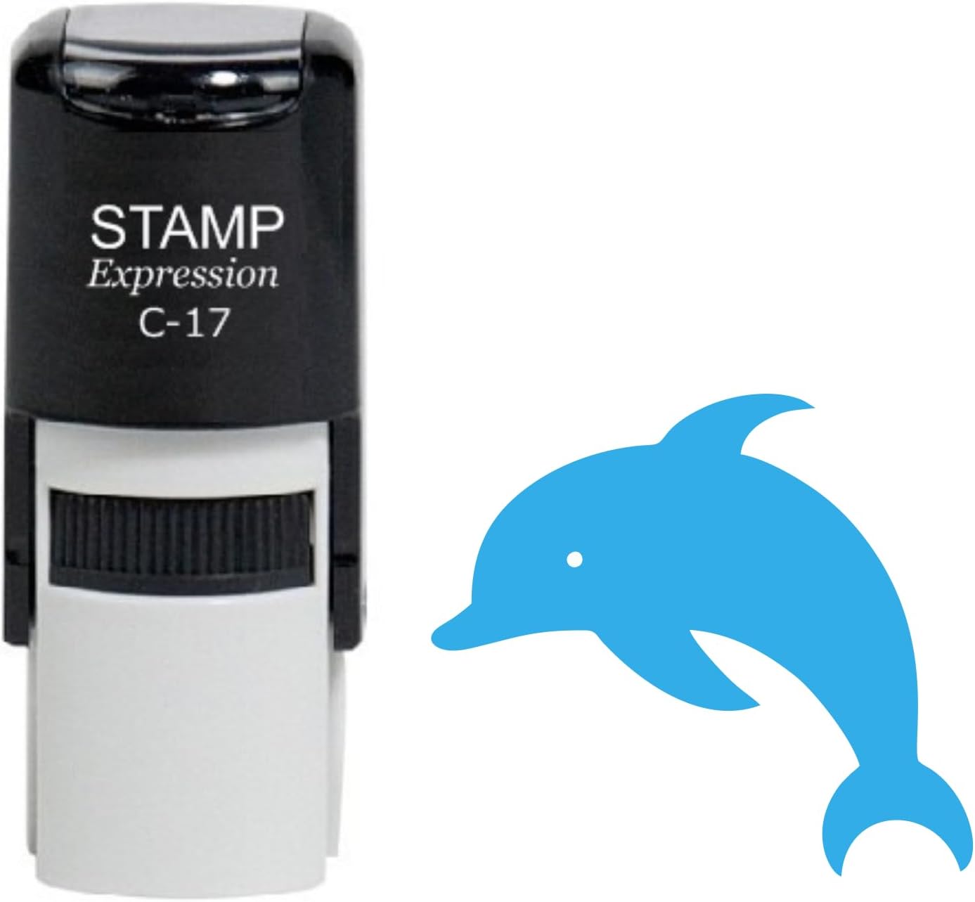 Blue Dolphin Self Inking Rubber Stamp (SH-60017)