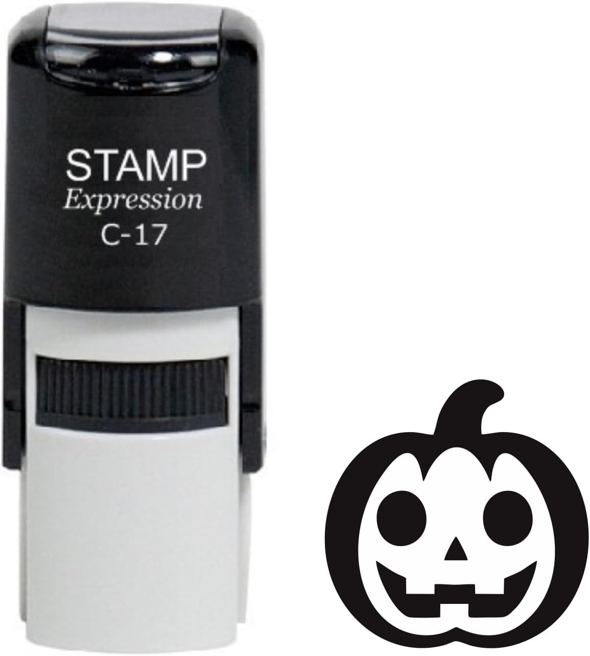 Jack-o'-Lantern Smiling Halloween Pumpkin Self Inking Rubber Stamp (SH-60025)