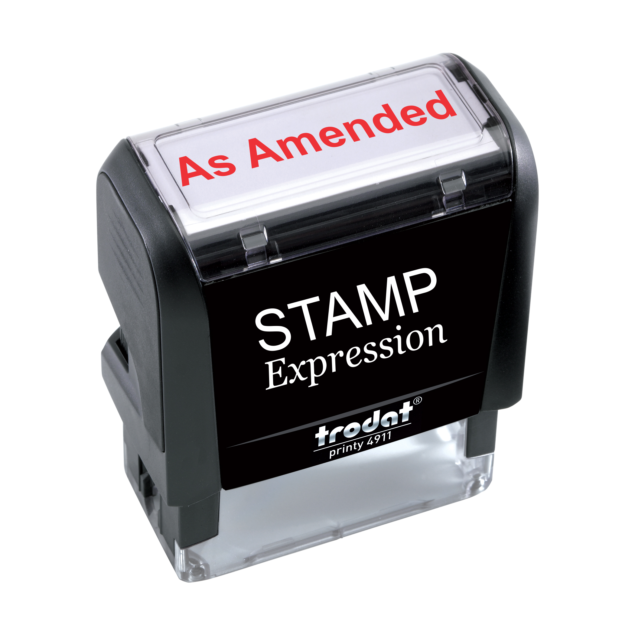 As Amended Office Self Inking Rubber Stamp
