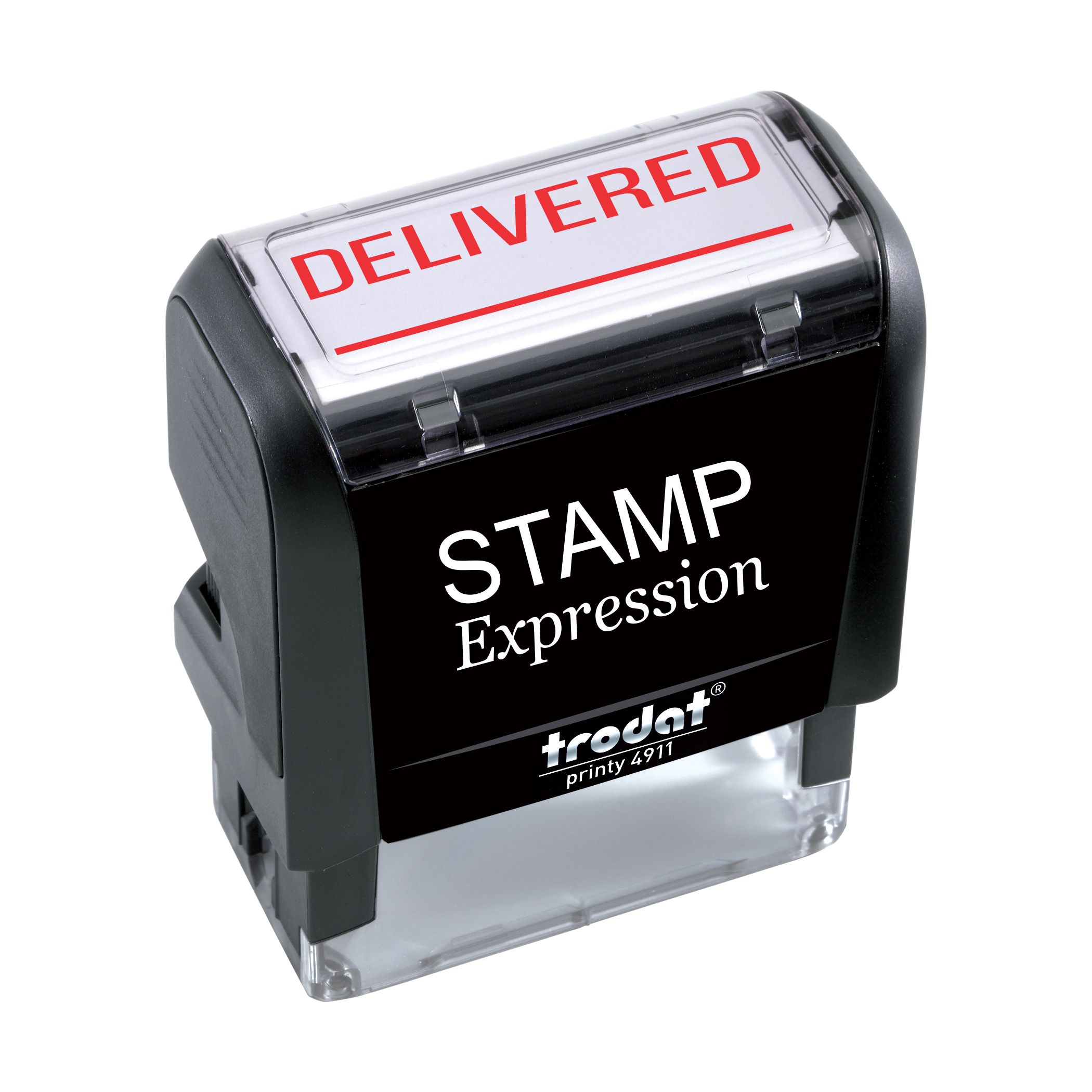 Delivered with Line Office Self Inking Rubber Stamp