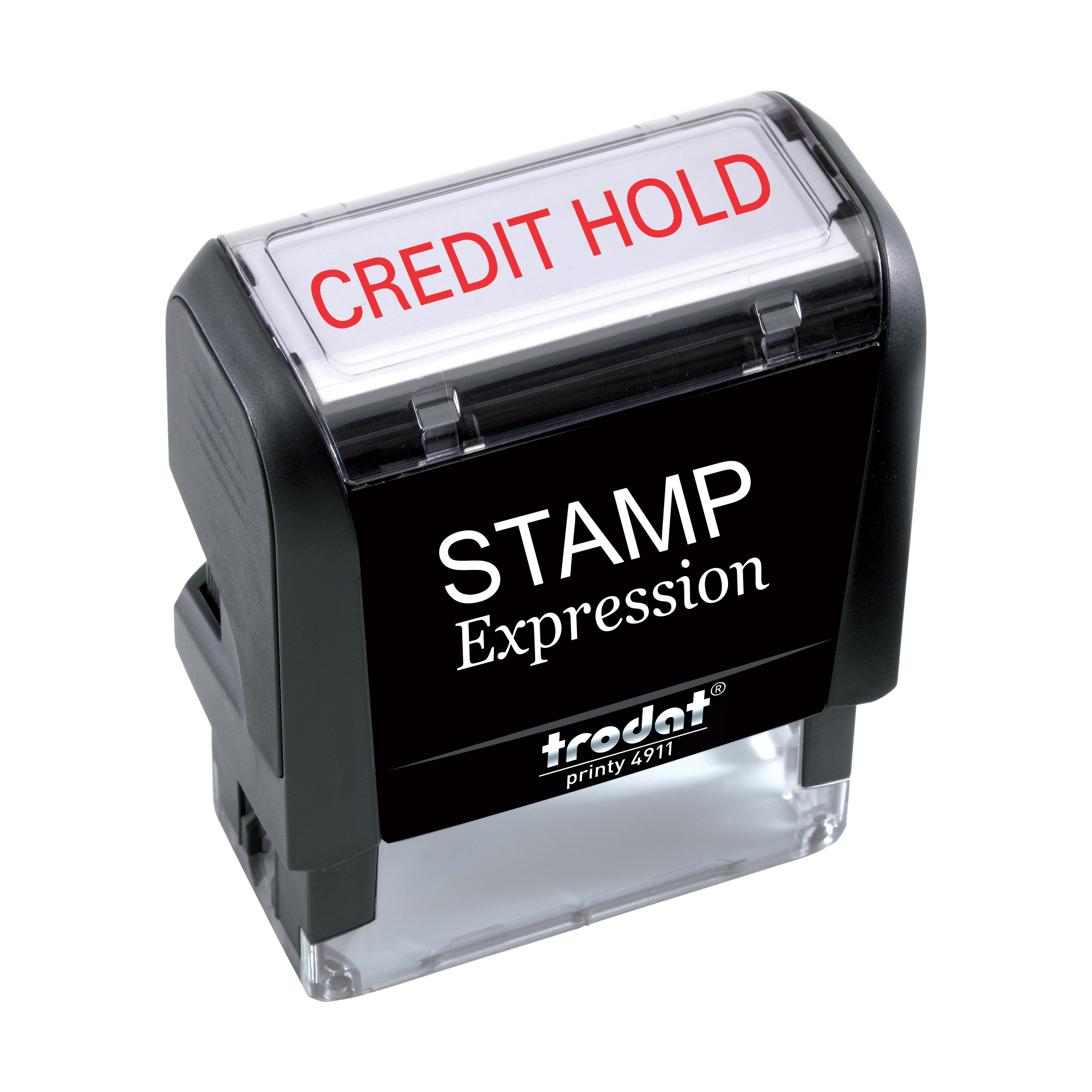 Credit Hold Office Self Inking Rubber Stamp