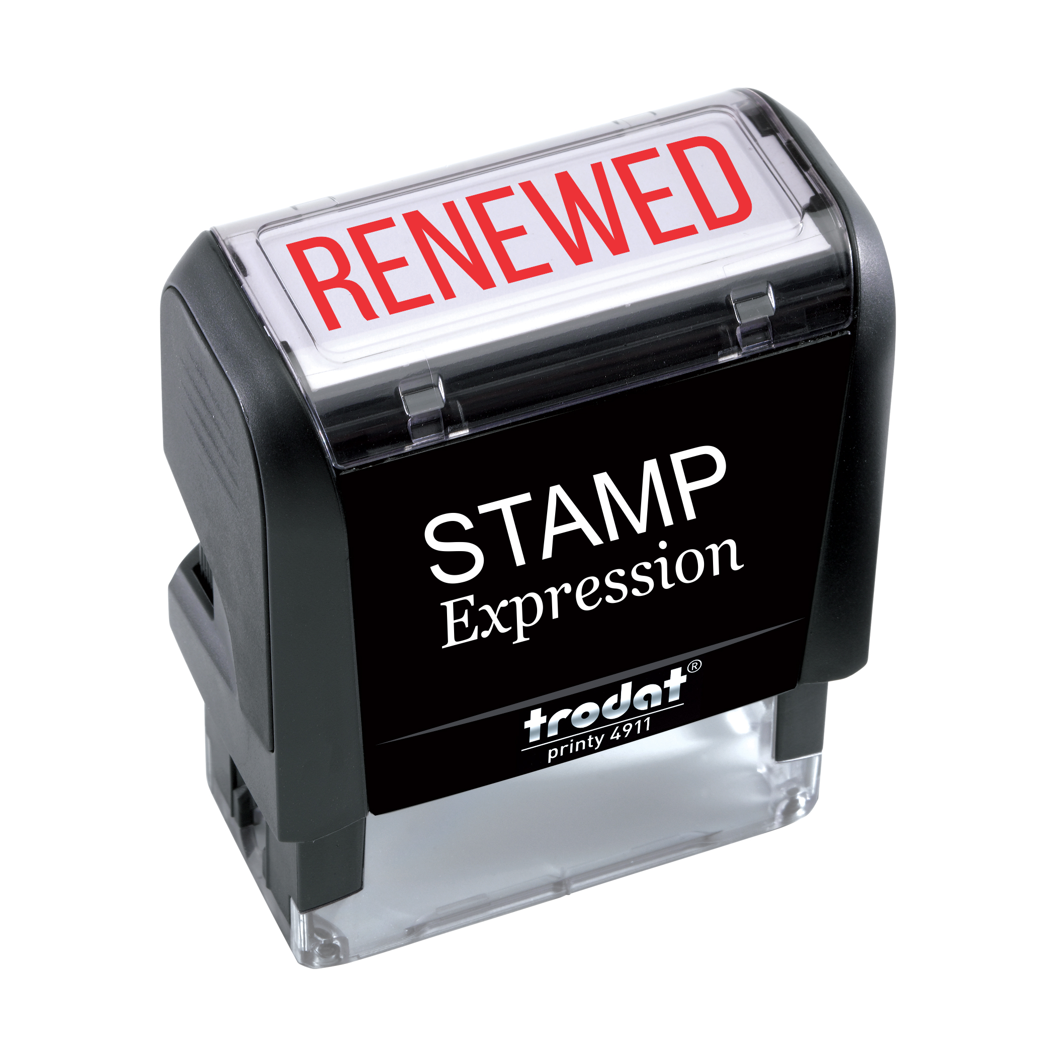 Renewed Office Self Inking Rubber Stamp