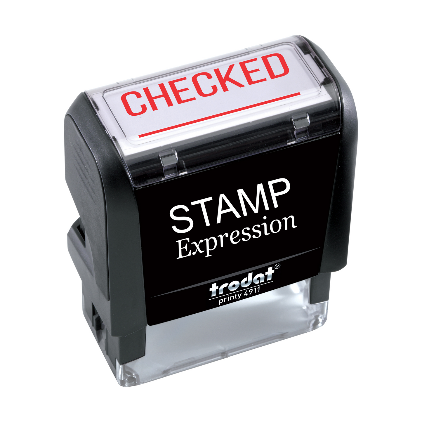 Checked with line Office Self Inking Rubber Stamp (SH-5457)