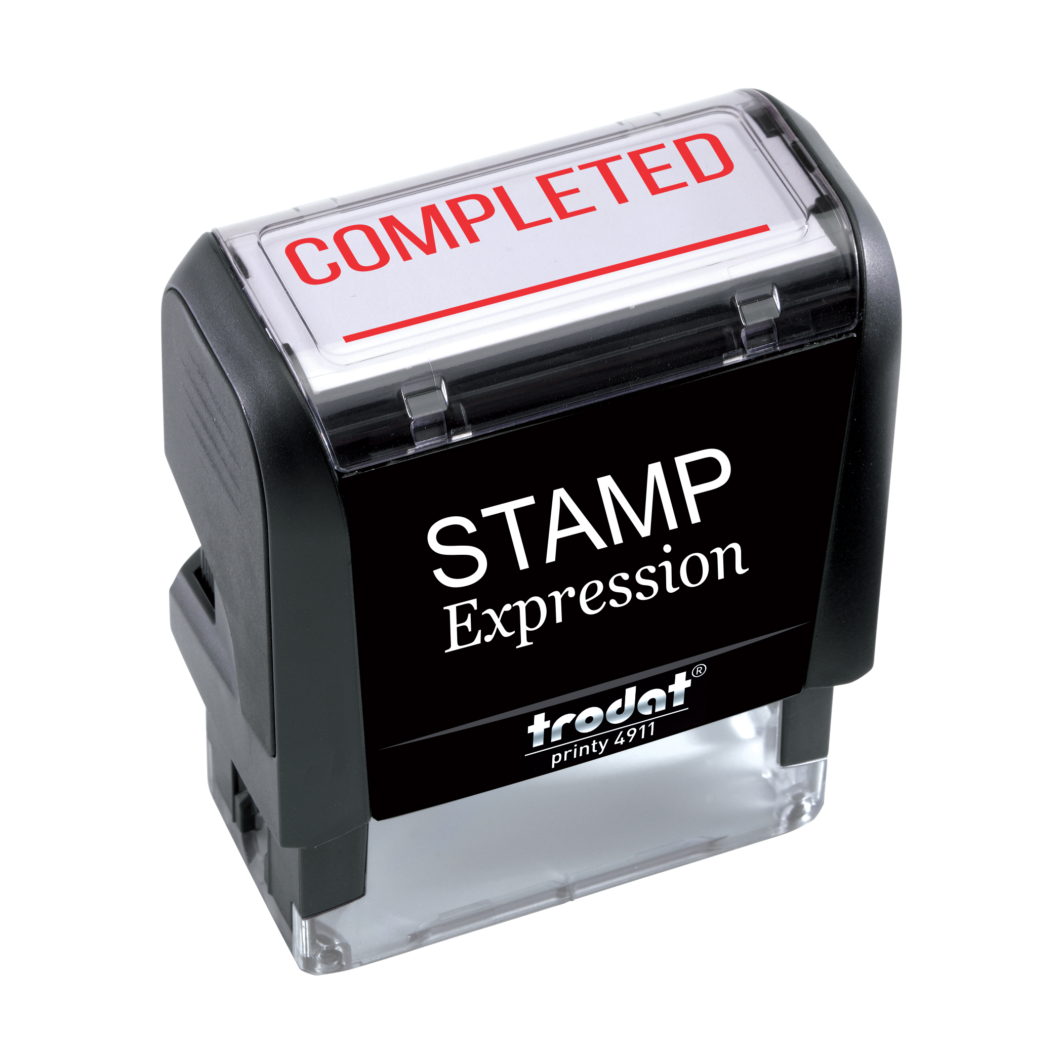 Completed with line Office Self Inking Rubber Stamp