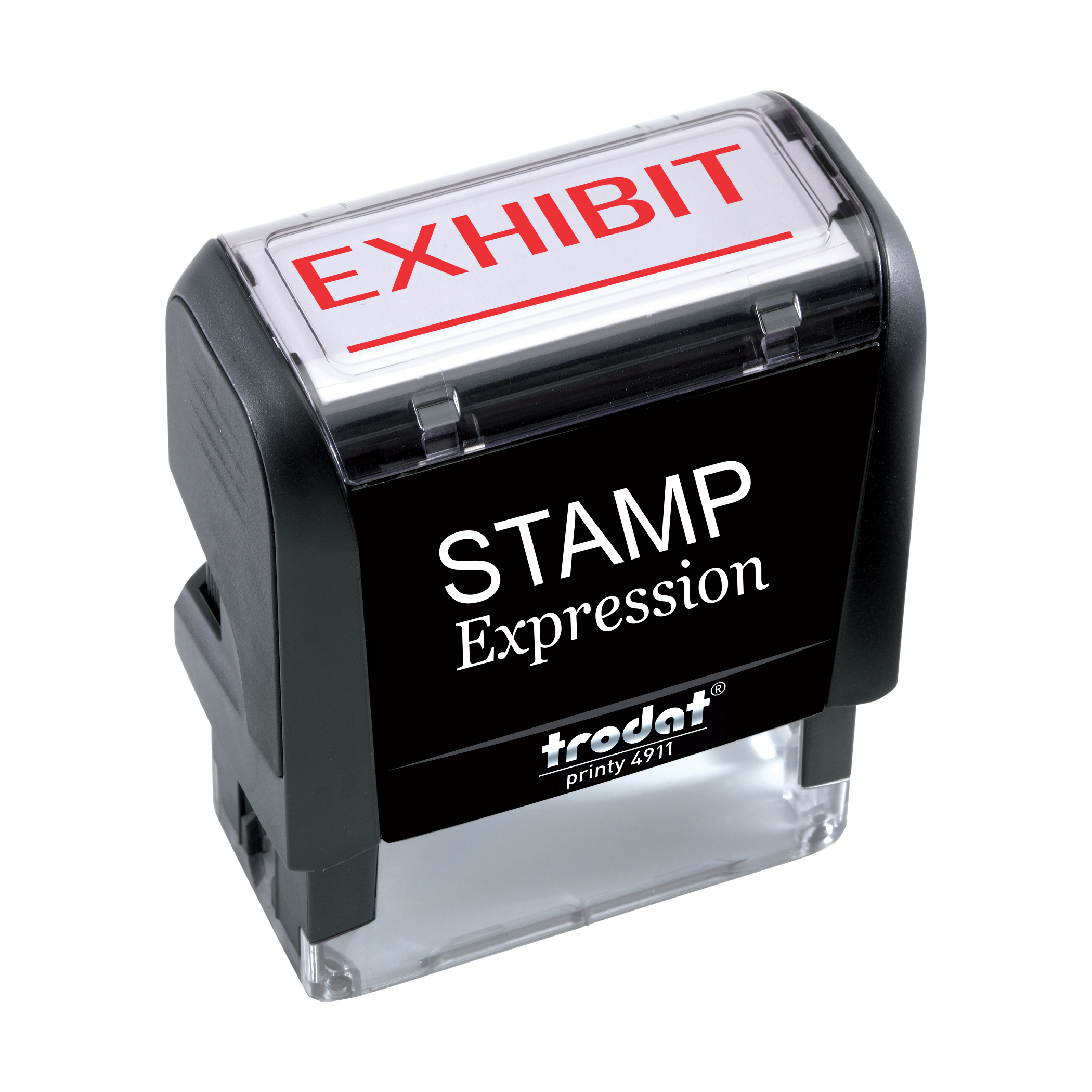 Exhibit with line Office Self Inking Rubber Stamp