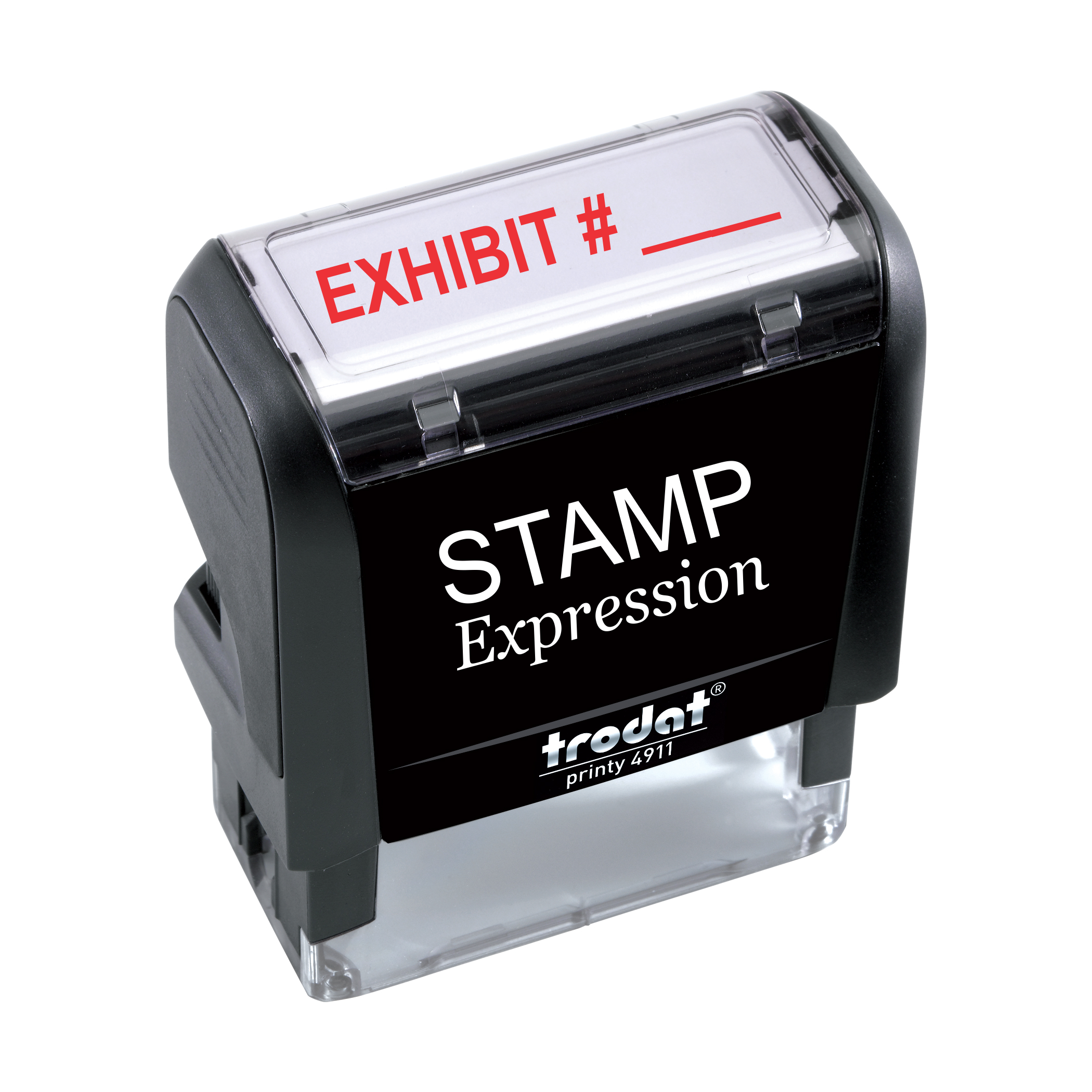 Exhibit # Office Self Inking Rubber Stamp