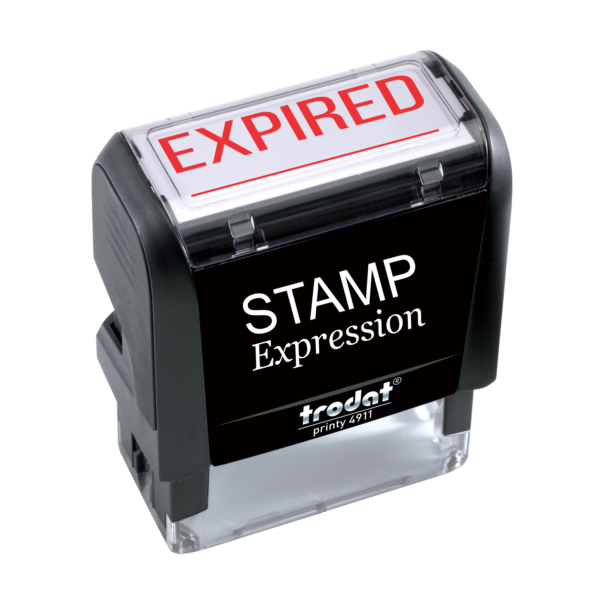 Expired With Line Office Self Inking Rubber Stamp