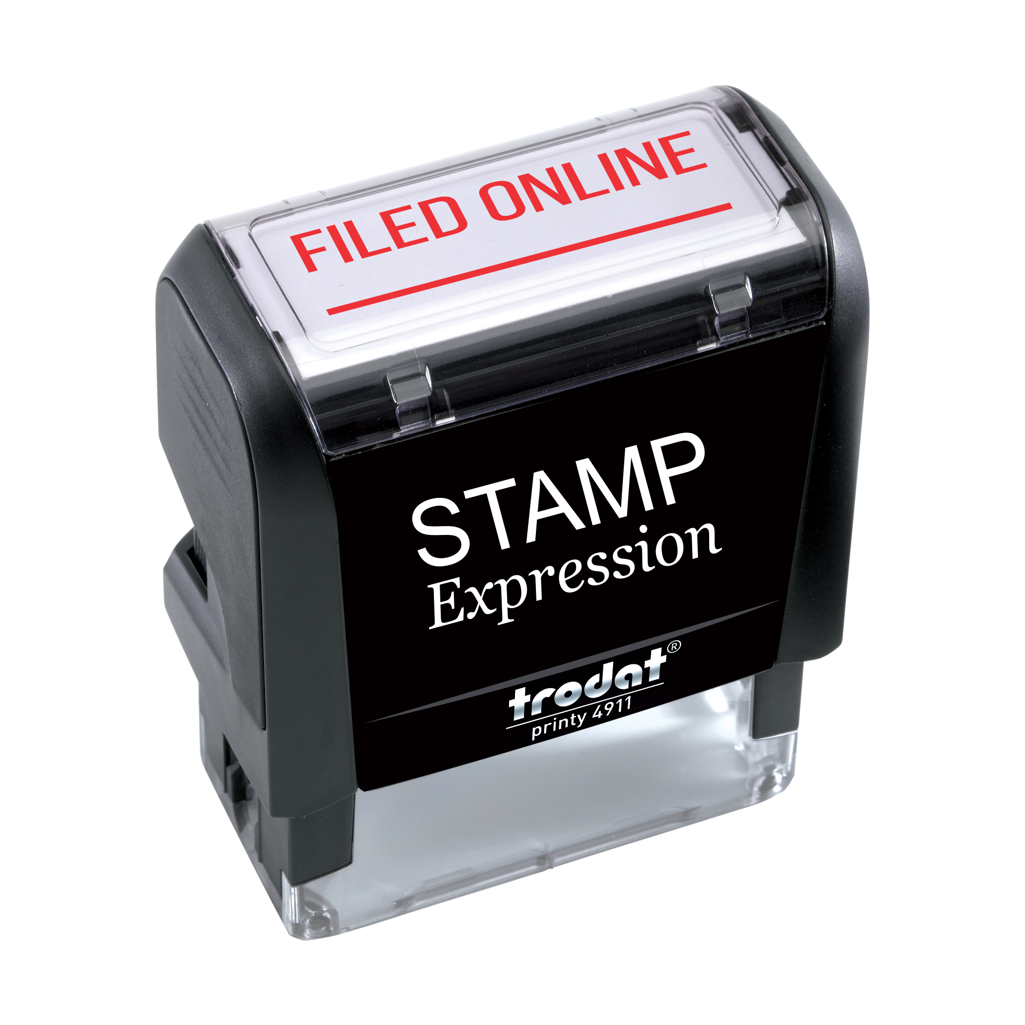 Filed Online with line Office Self Inking Rubber Stamp