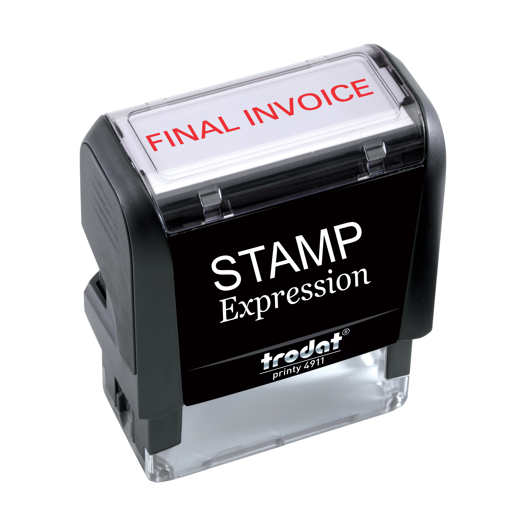 Final Invoice Office Self Inking Rubber Stamp