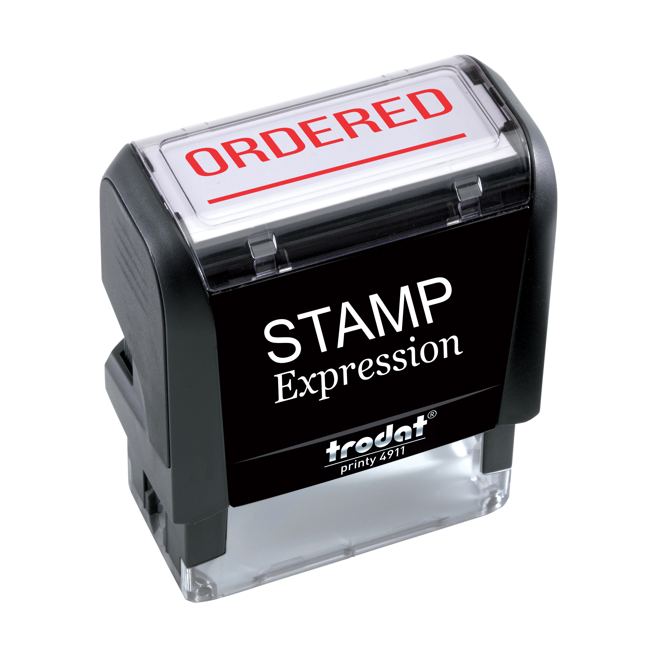 Ordered with line Office Self Inking Rubber Stamp