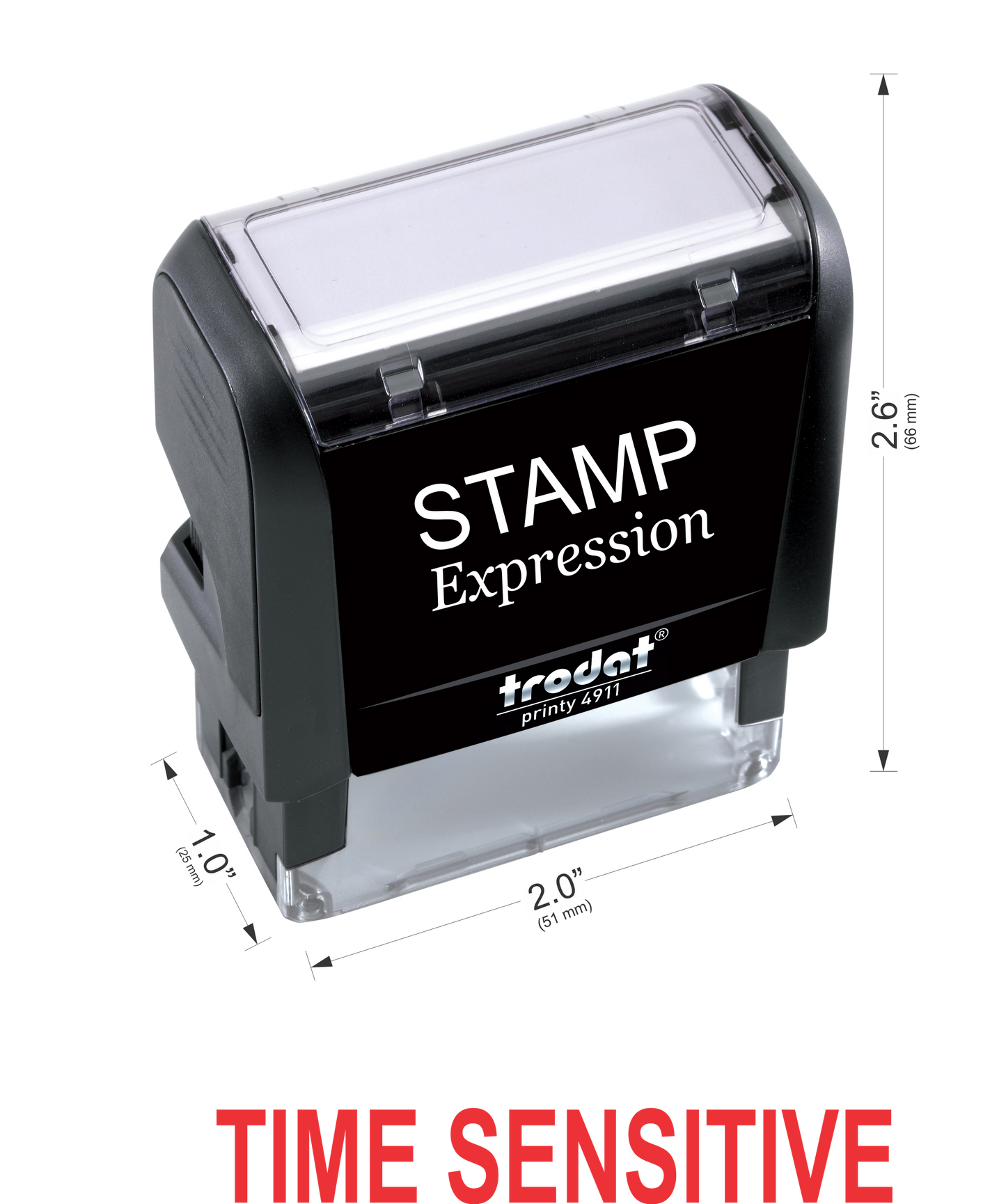 TIME Sensitive Office Self Inking Rubber Stamp (SH-5638)