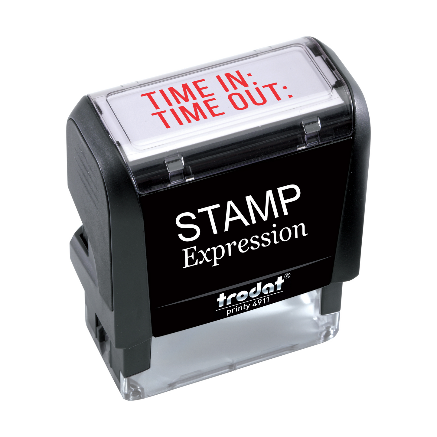 TIME in TIME Out Office Self Inking Rubber Stamp (SH-5785)