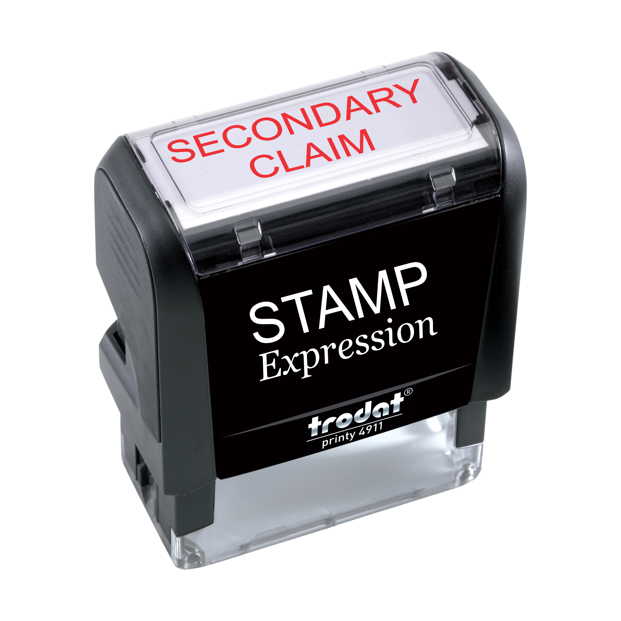 Secondary Claim Office Self Inking Rubber Stamp