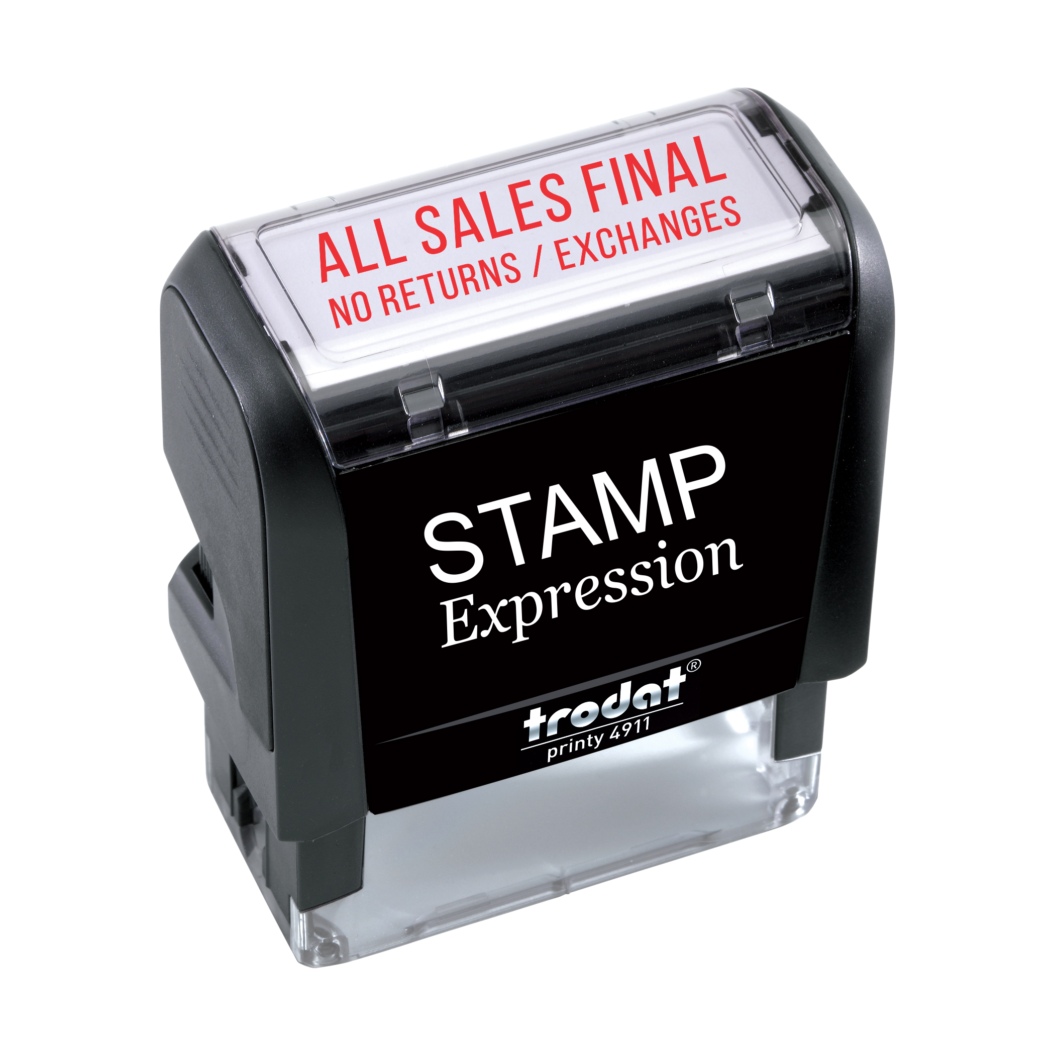 All Sales Final No Returns Exchanges Only Office Self Inking Rubber Stamp