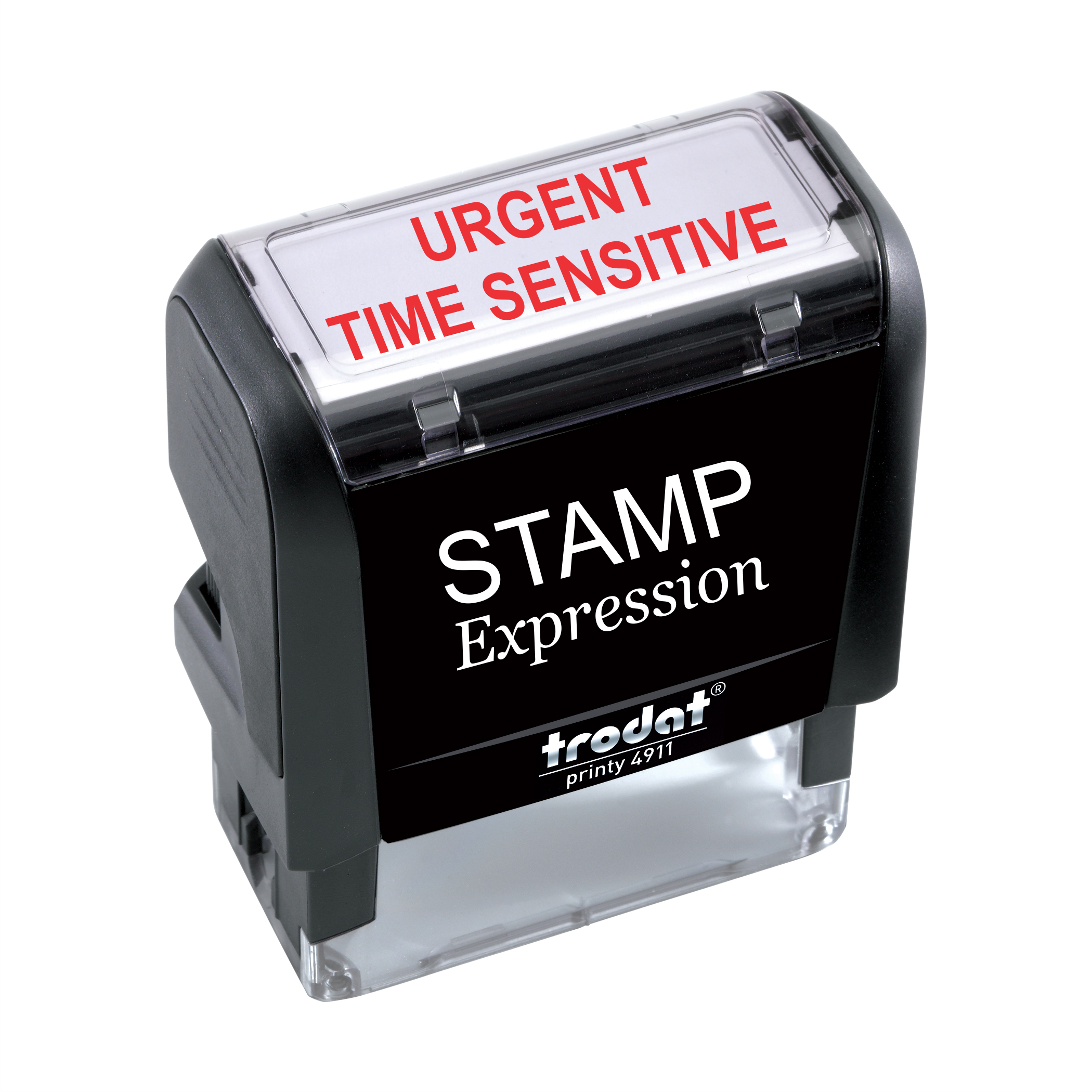 Urgent TIME Sensitive Office Self Inking Rubber Stamp