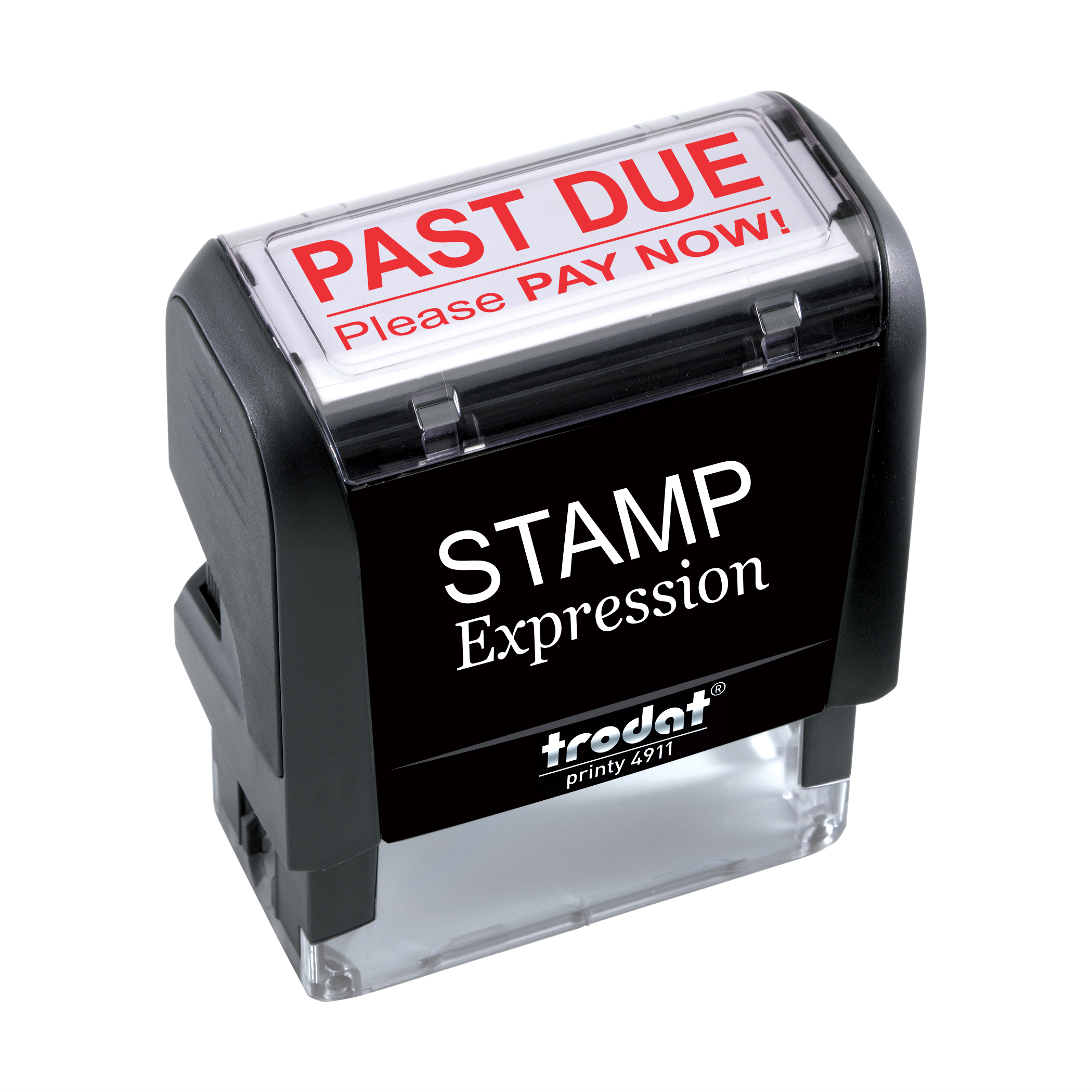 Past Due Please Pay Now Office Self Inking Rubber Stamp