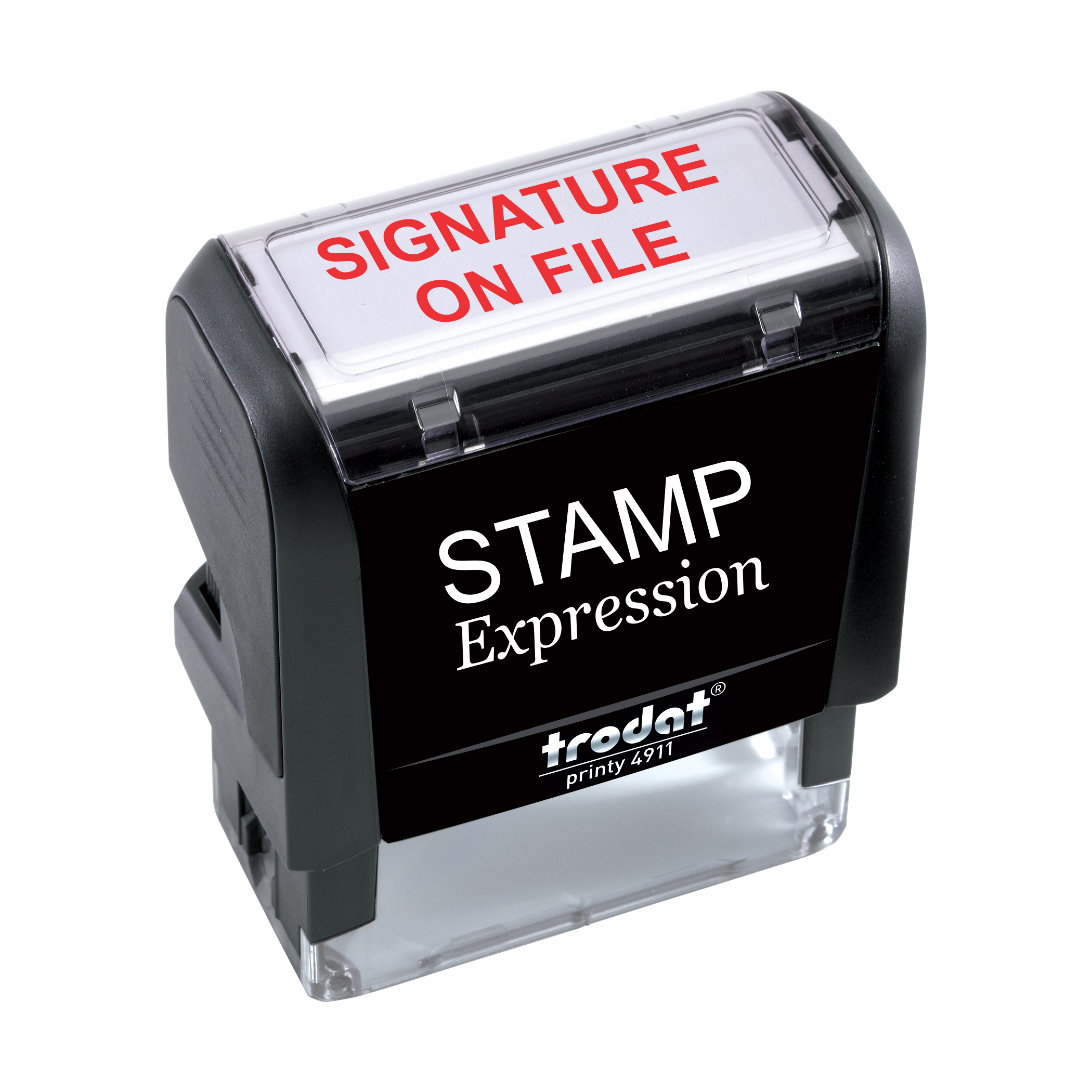File Ink Stamp Signature On File Office Self Inking Rubber Stamp