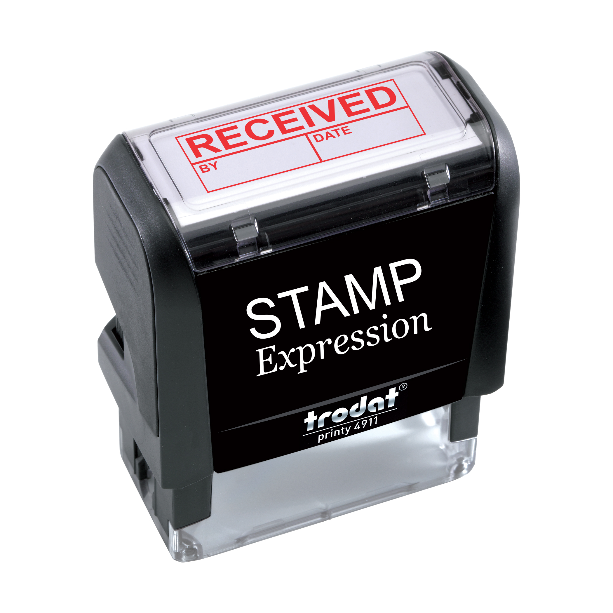 Received by Date and by Office Self Inking Rubber Stamp