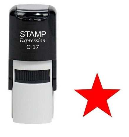 Red Star Teacher Self Inking Rubber Stamp