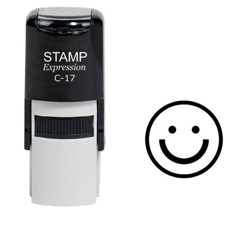 Broad Smiley Face Self Inking Rubber Stamp (SH-6007)