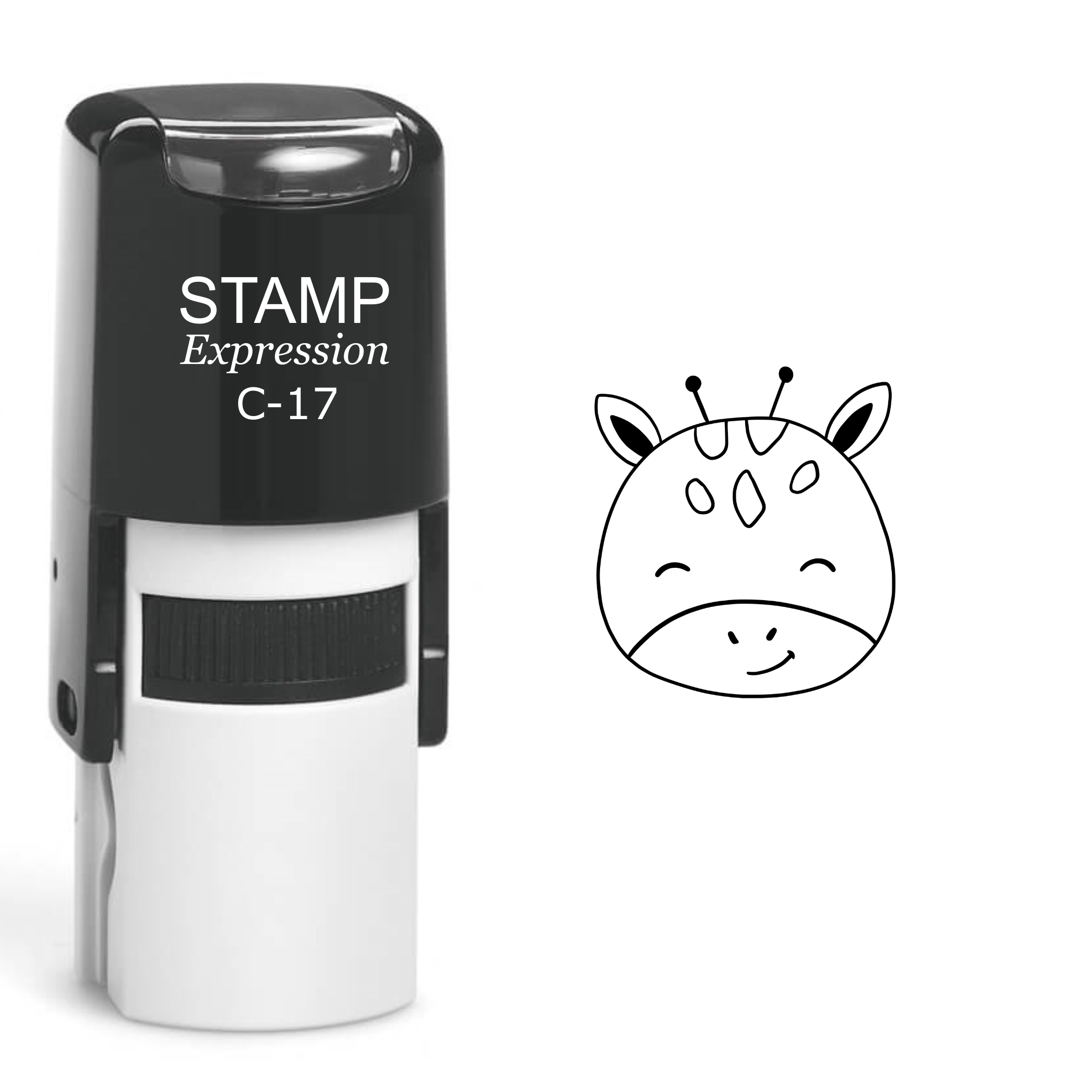 Baby Cow Head Self Inking Rubber Stamp (SH-60157)