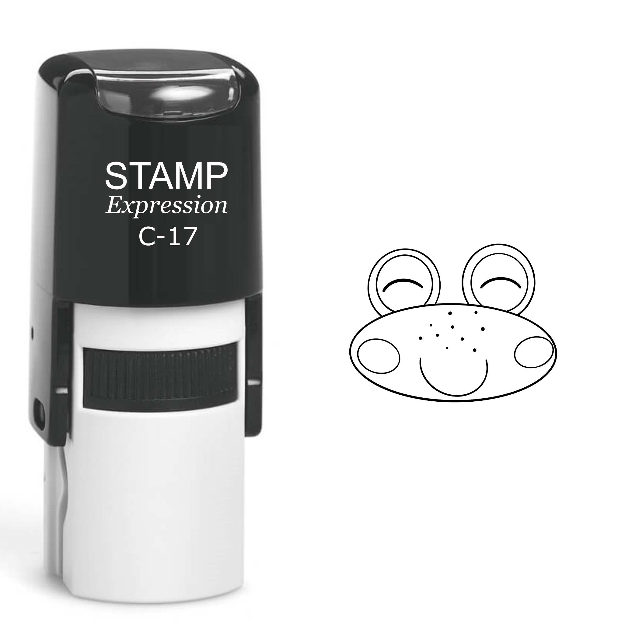 Frog Head Self Inking Rubber Stamp (SH-60223)