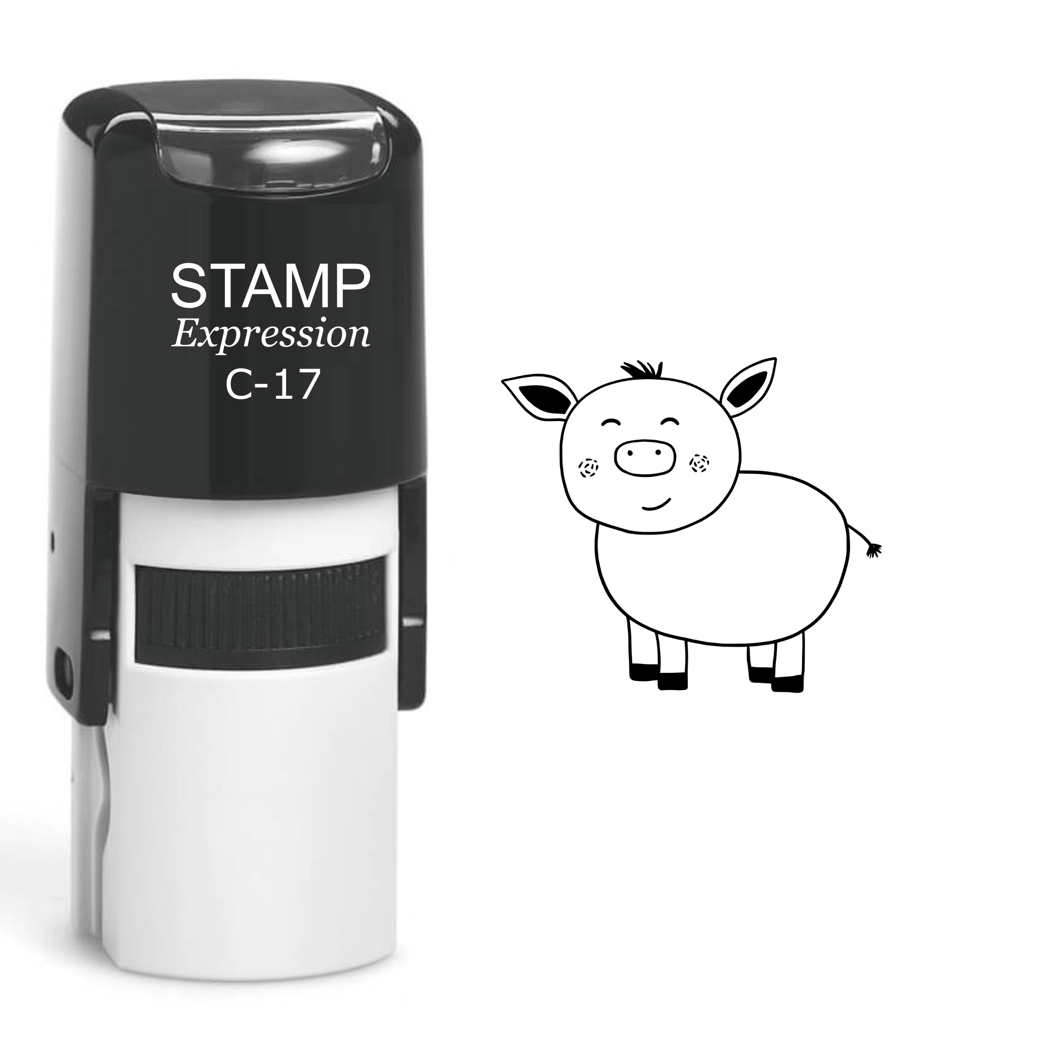 Piggy Self Inking Rubber Stamp (SH-60255)