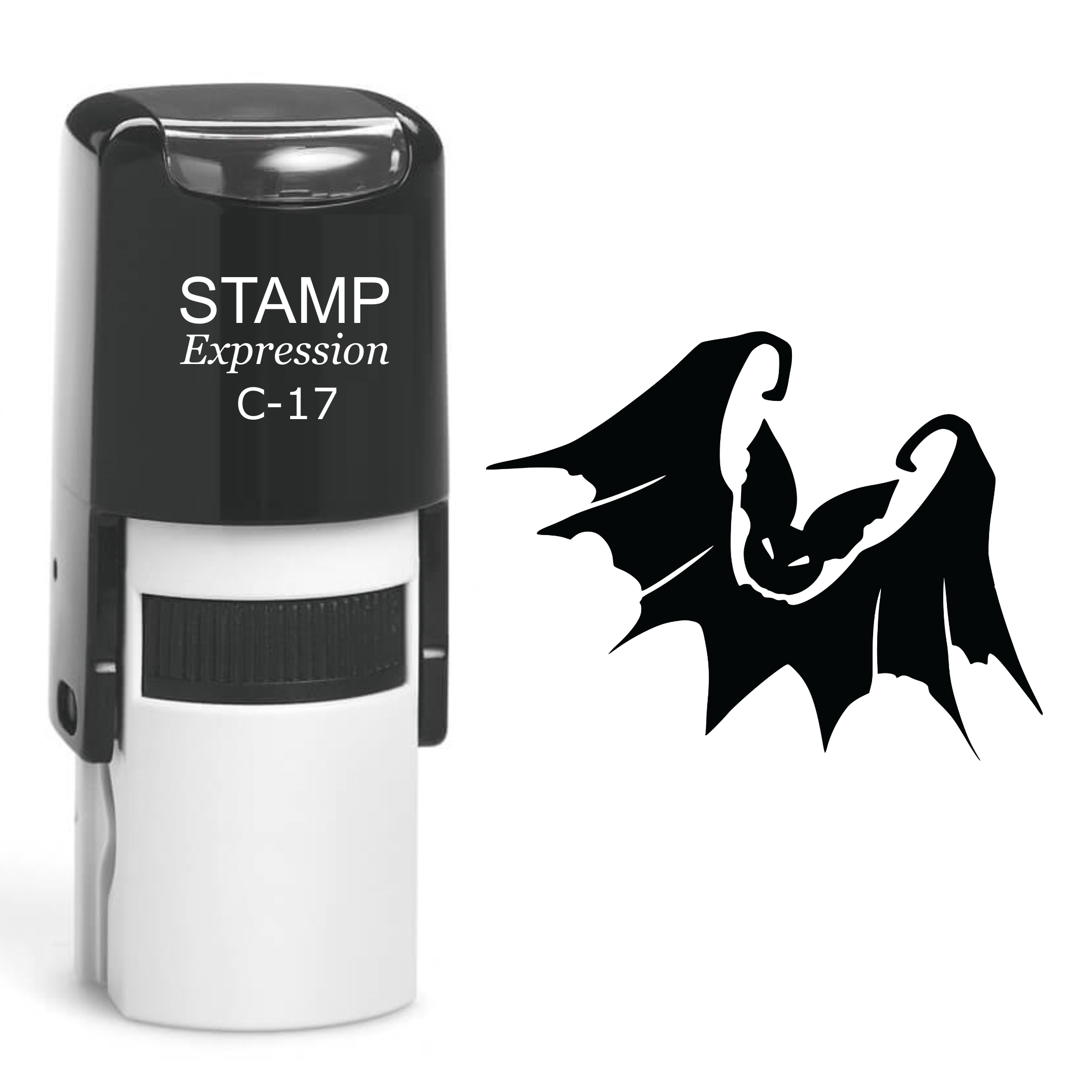 Bat Halloween Self Inking Rubber Stamp (SH-60284)