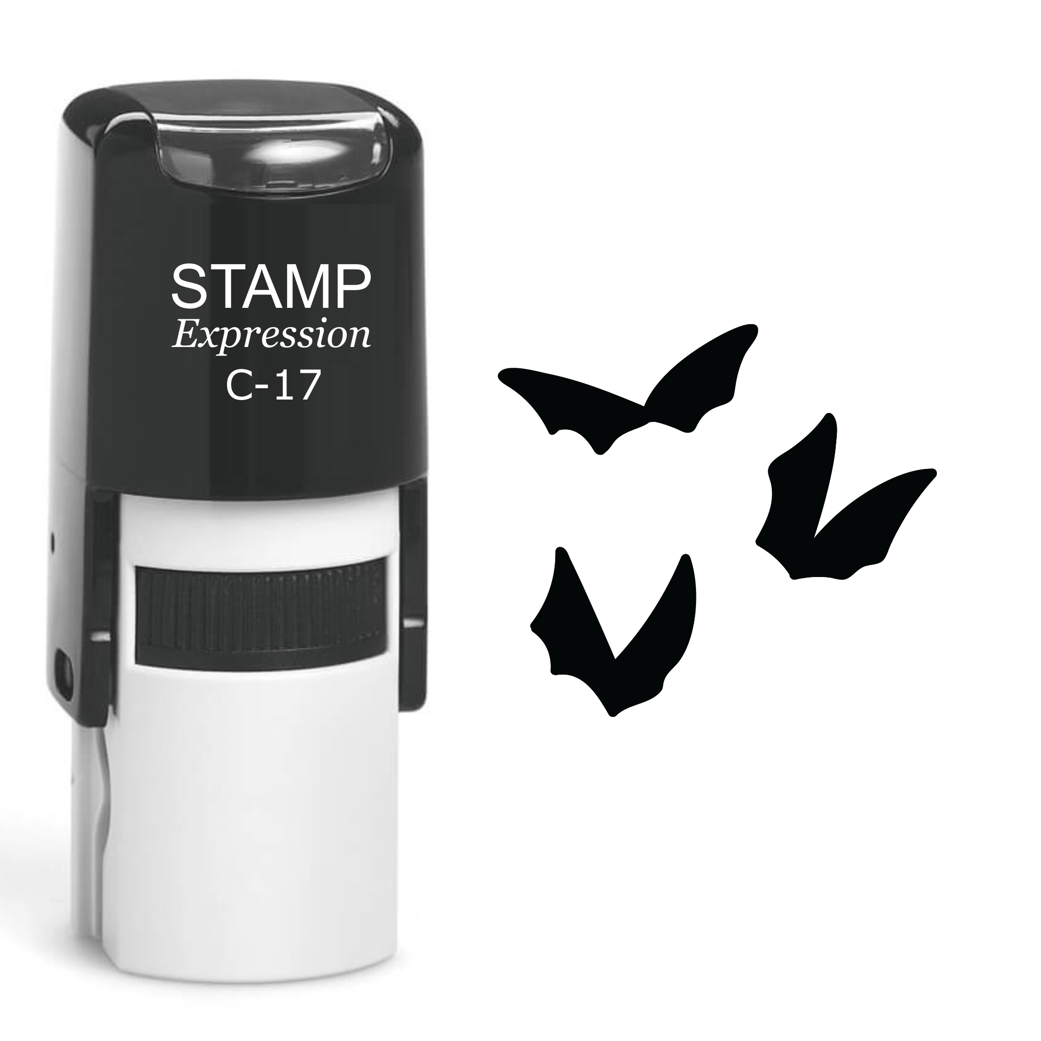 Bat Halloween Self Inking Rubber Stamp (SH-60291)