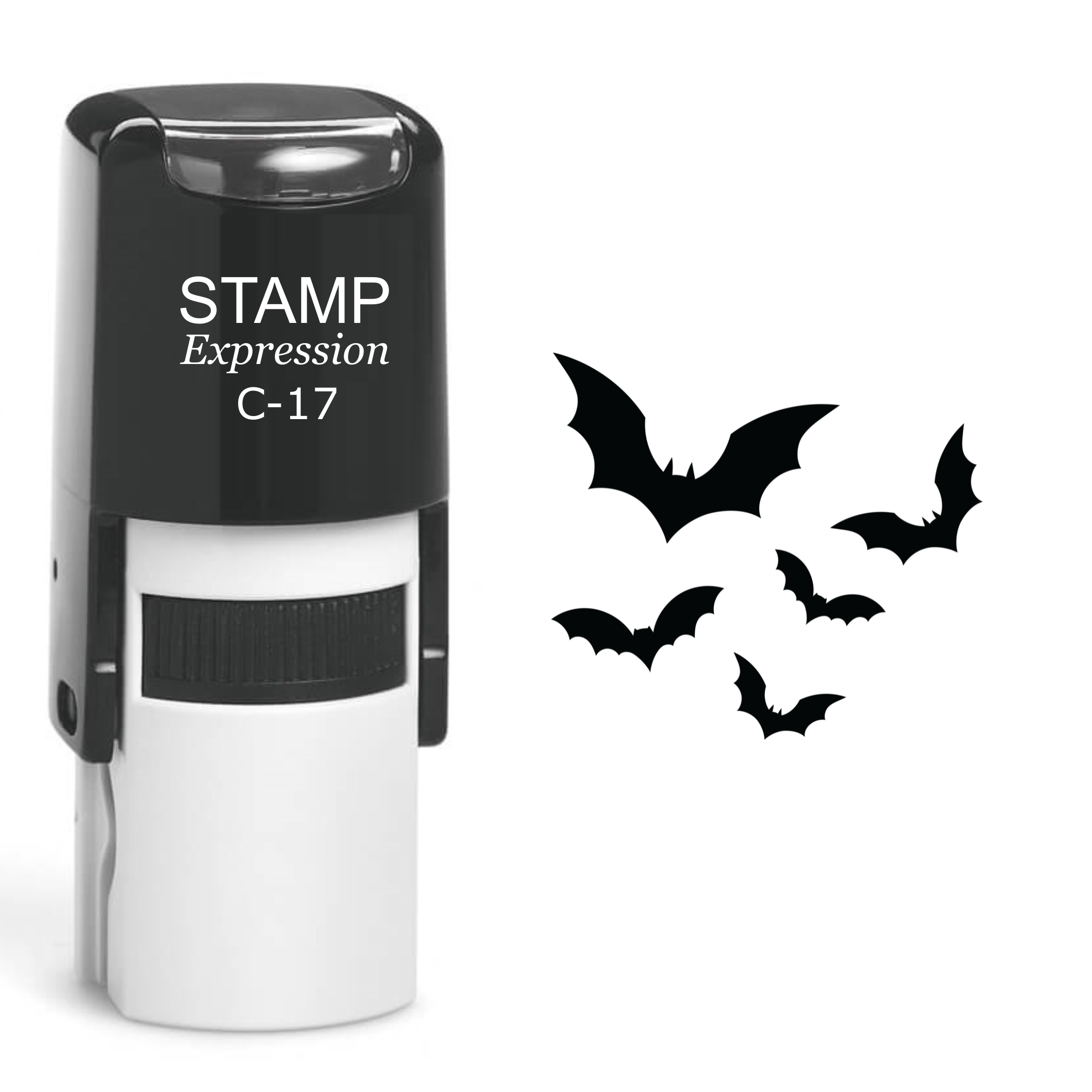Group of Bats Halloween Self Inking Rubber Stamp (SH-60294)
