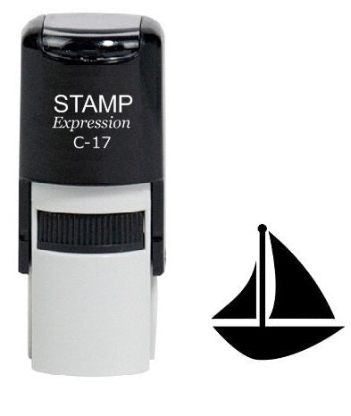 Sailboat Self Inking Rubber Stamp (SH-6036)