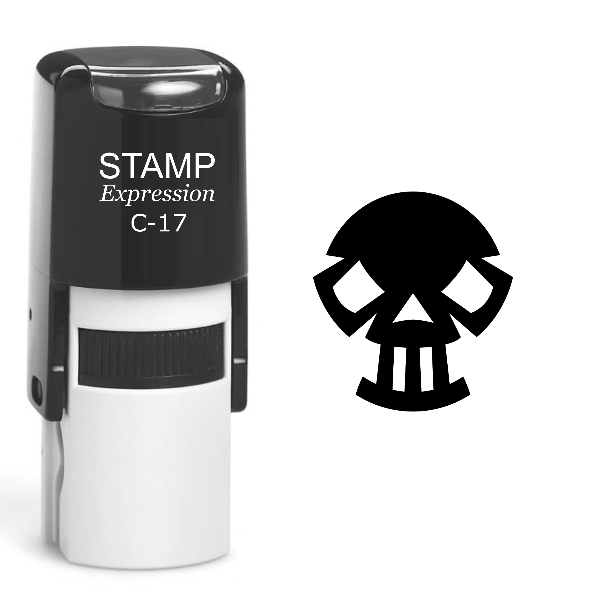 Skull Self Inking Rubber Stamp (SH-60414)