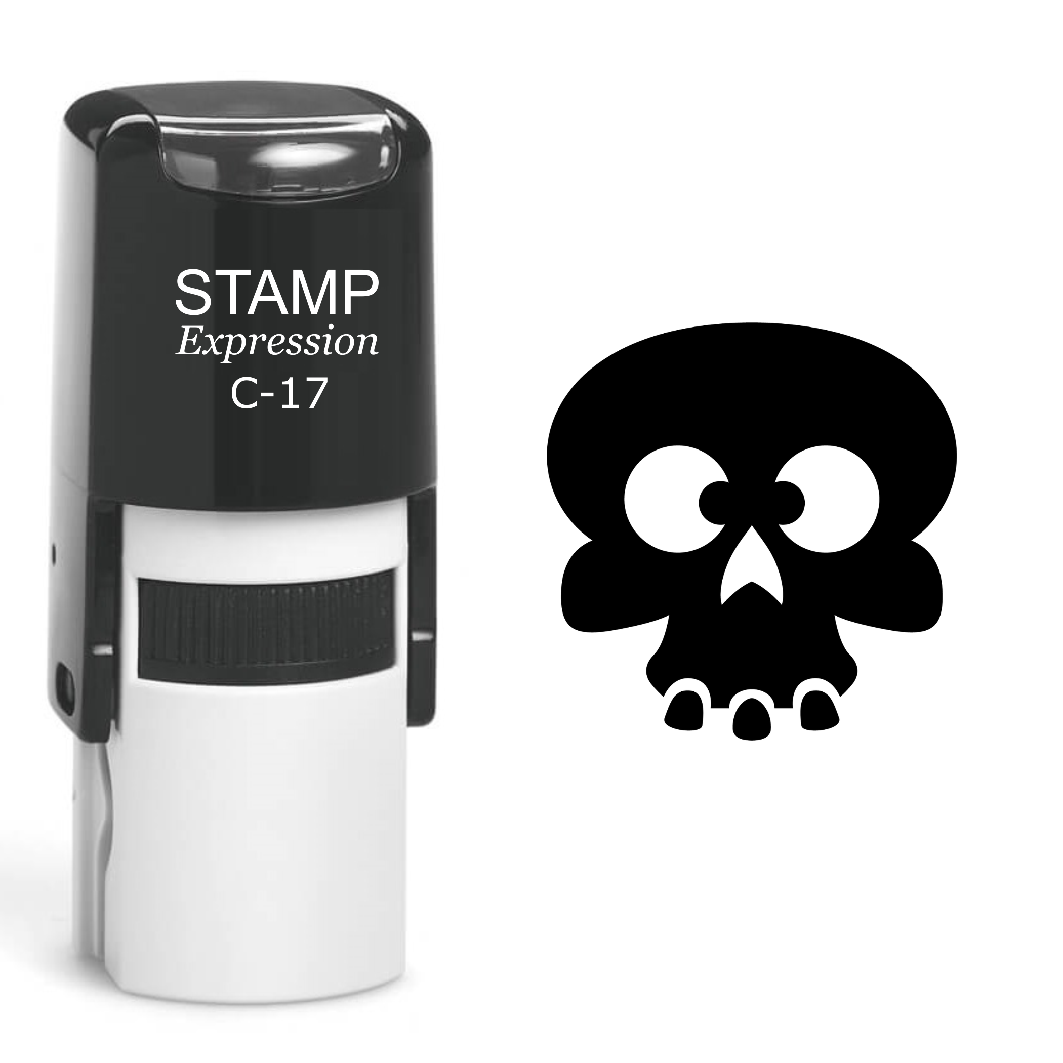 Skull Self Inking Rubber Stamp (SH-60415)