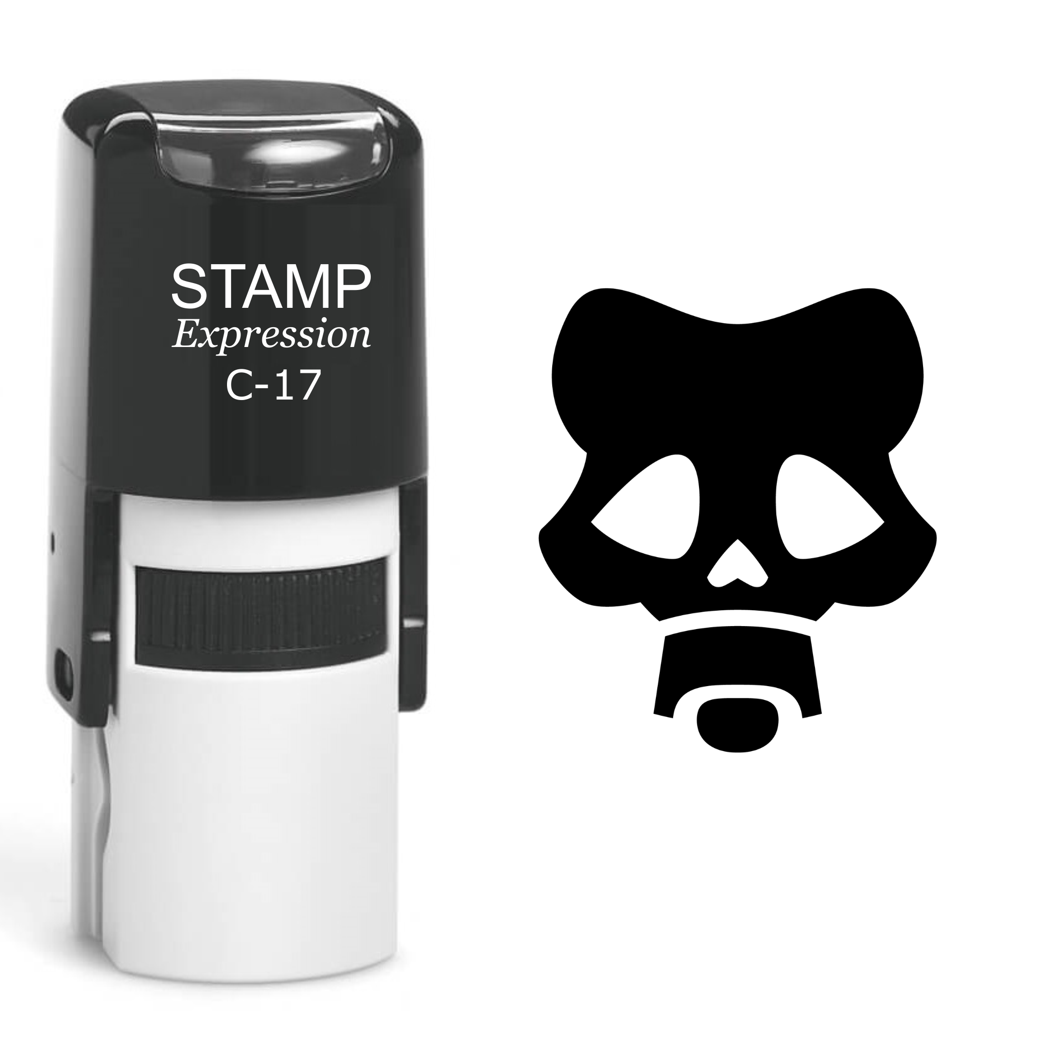 Skull Self Inking Rubber Stamp (SH-60418)