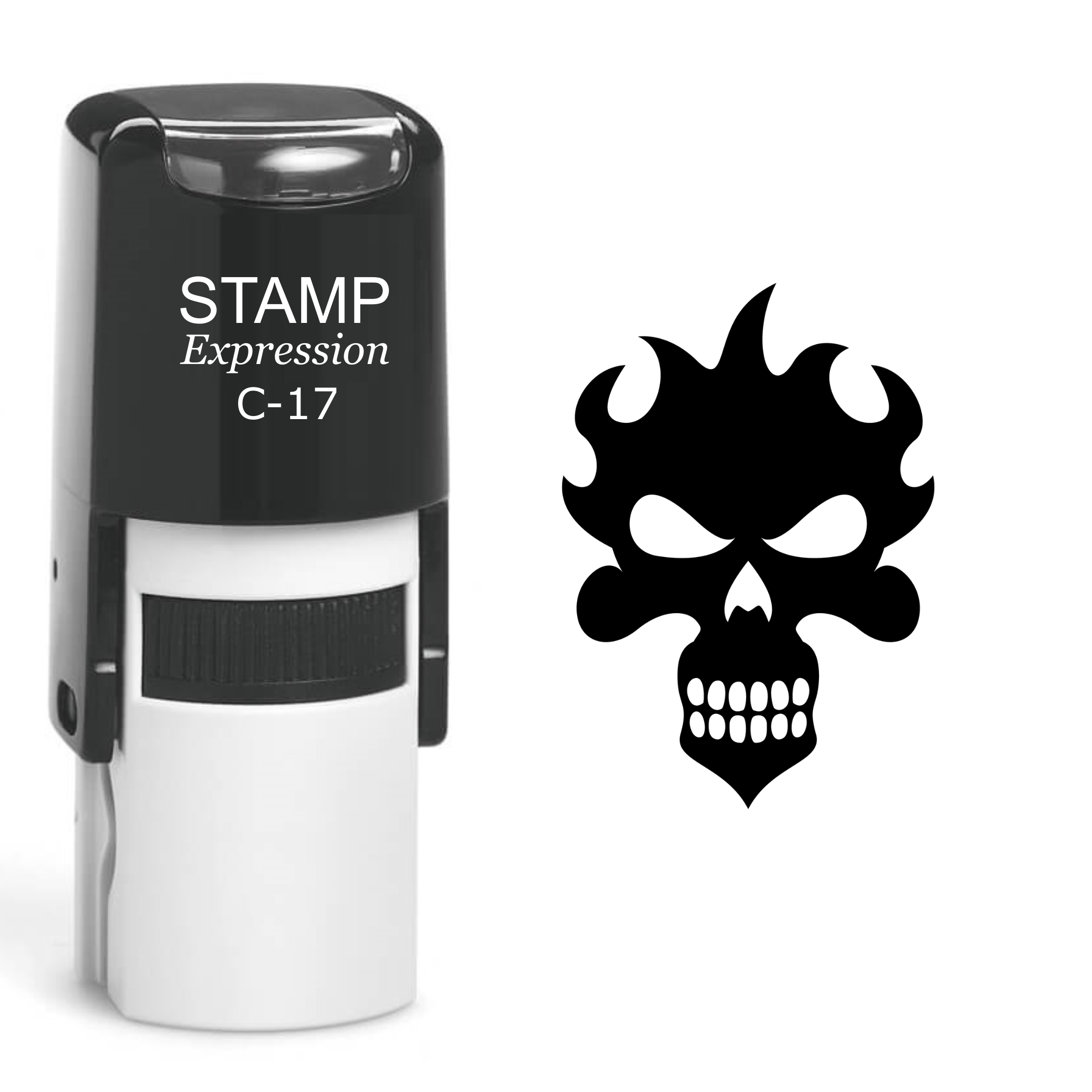 Skull Self Inking Rubber Stamp (SH-60422)