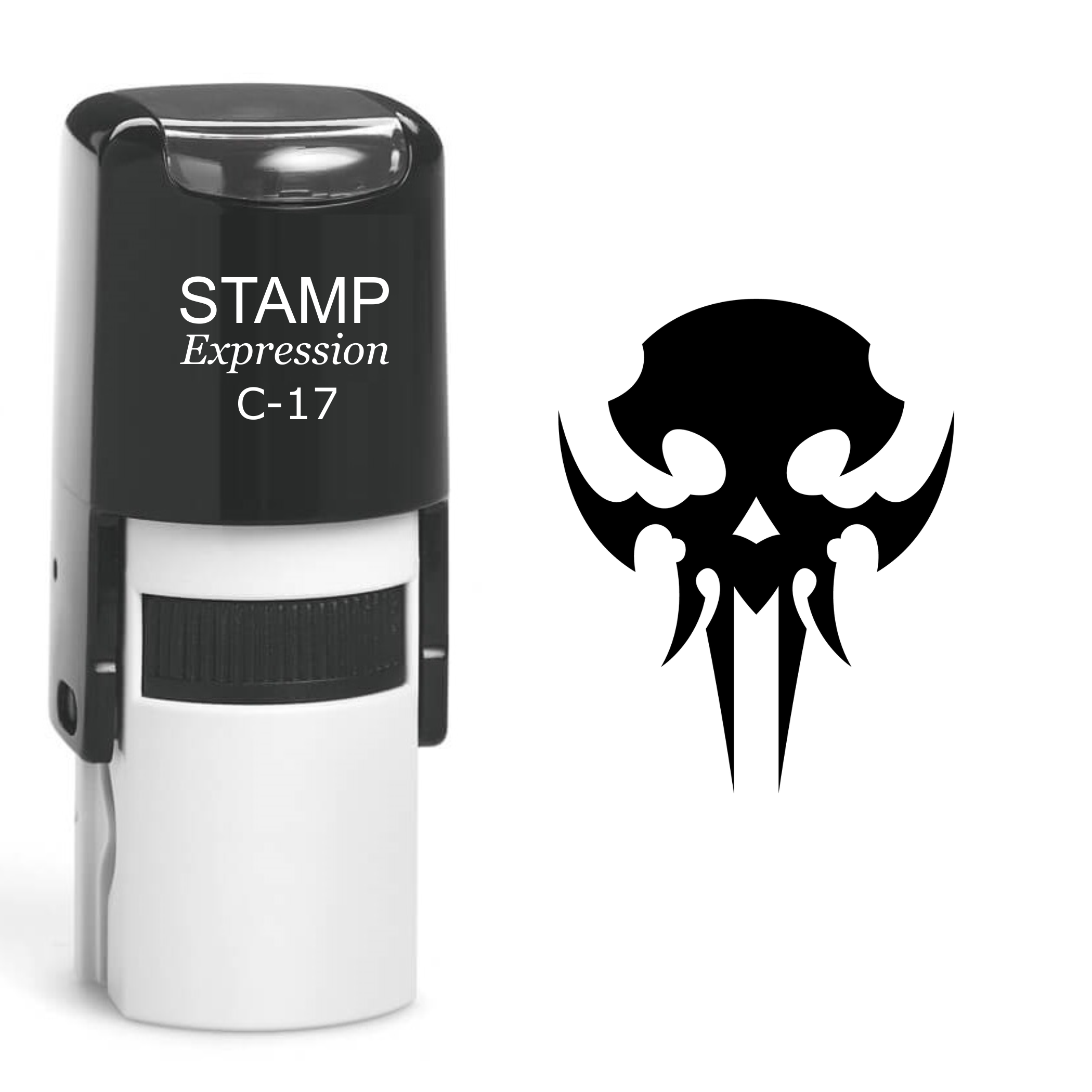 Skull Self Inking Rubber Stamp (SH-60428)