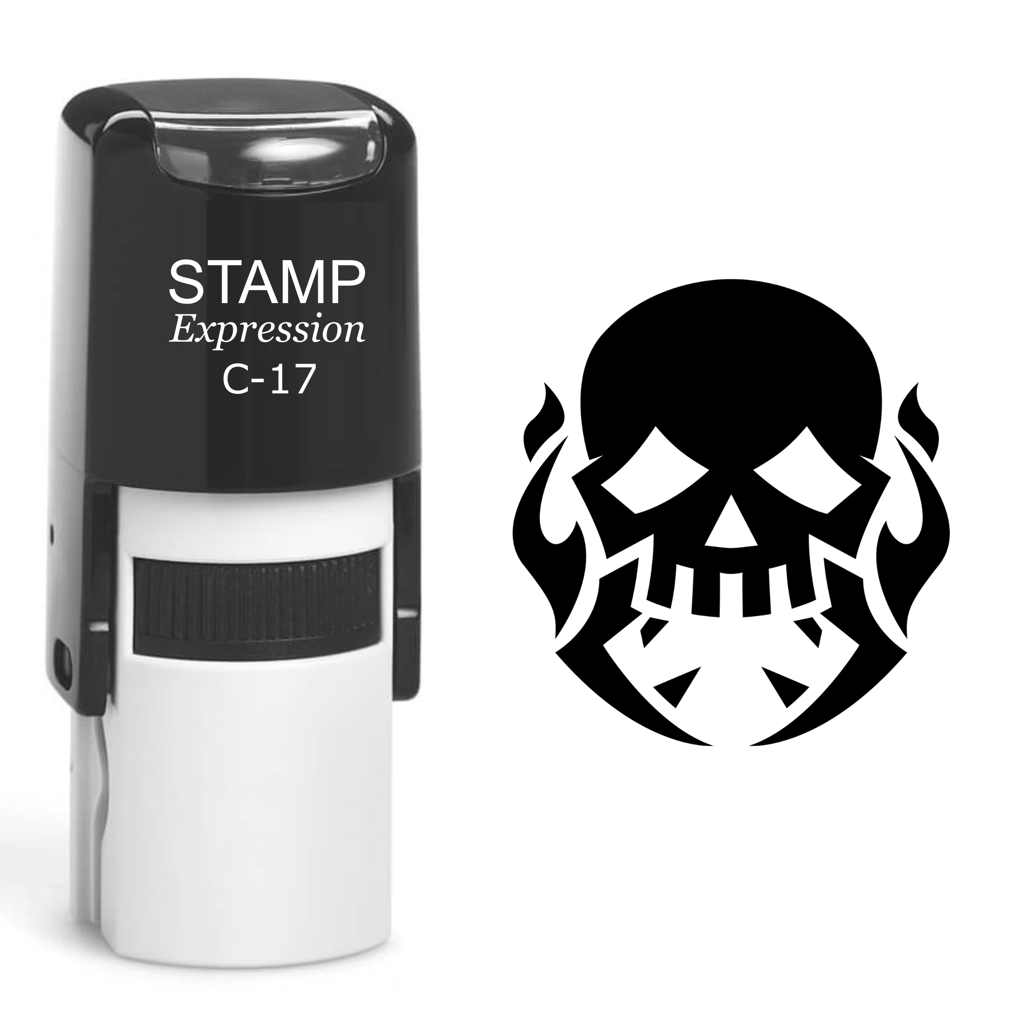 Skull Self Inking Rubber Stamp (SH-60429)