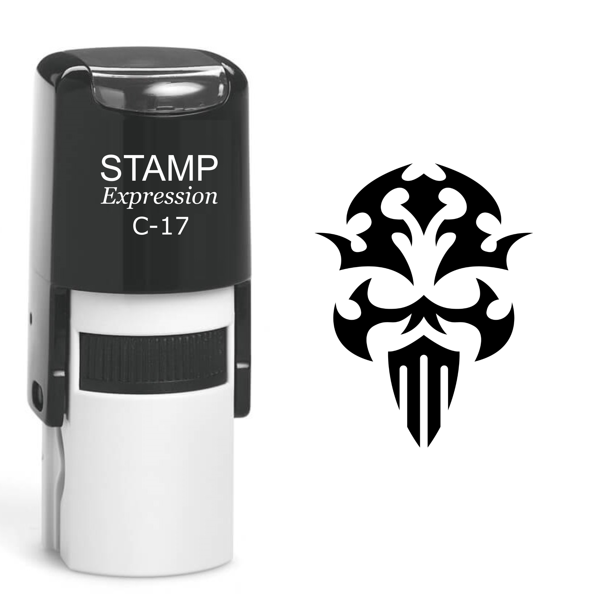Skull Self Inking Rubber Stamp (SH-60434)