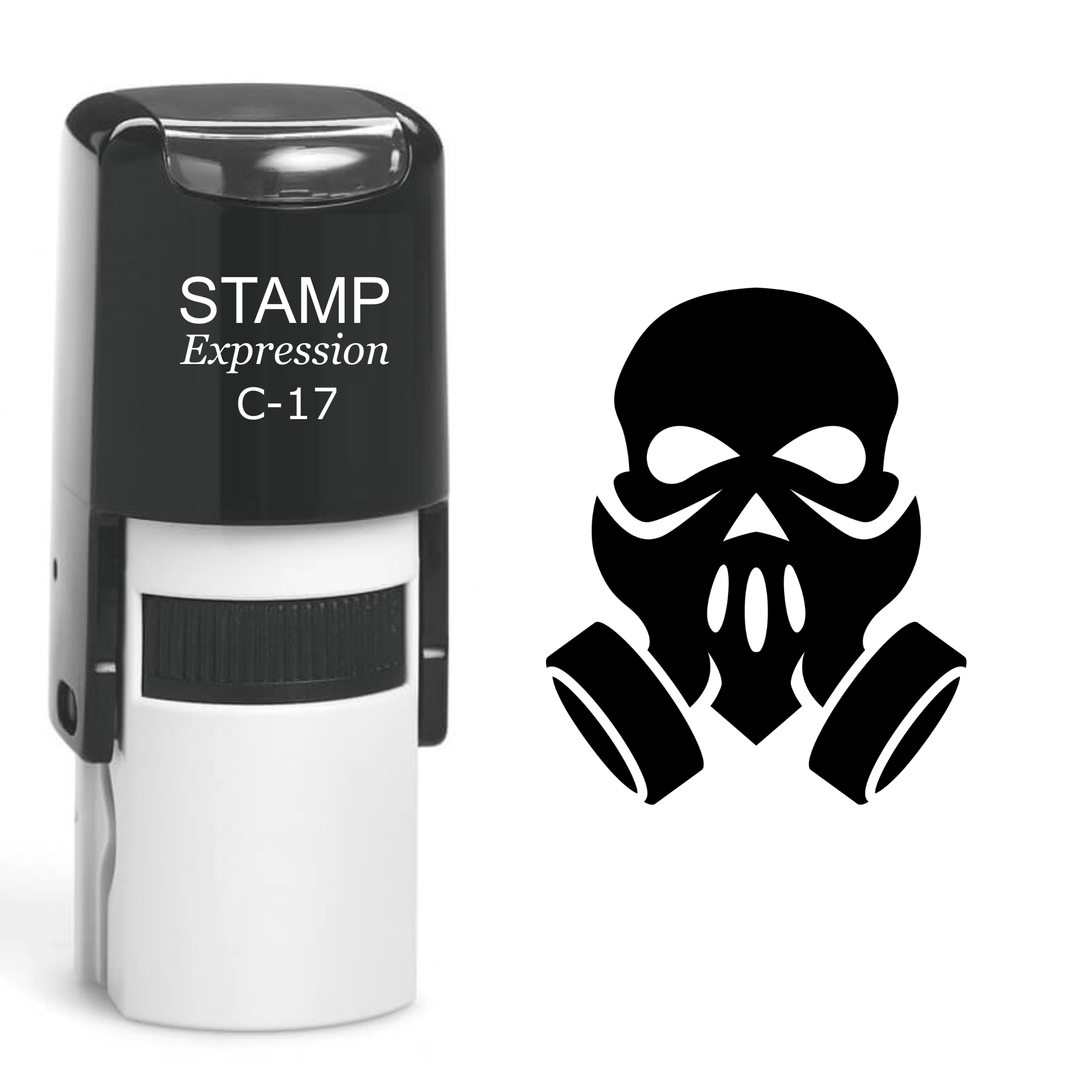 Skull Self Inking Rubber Stamp (SH-60437)