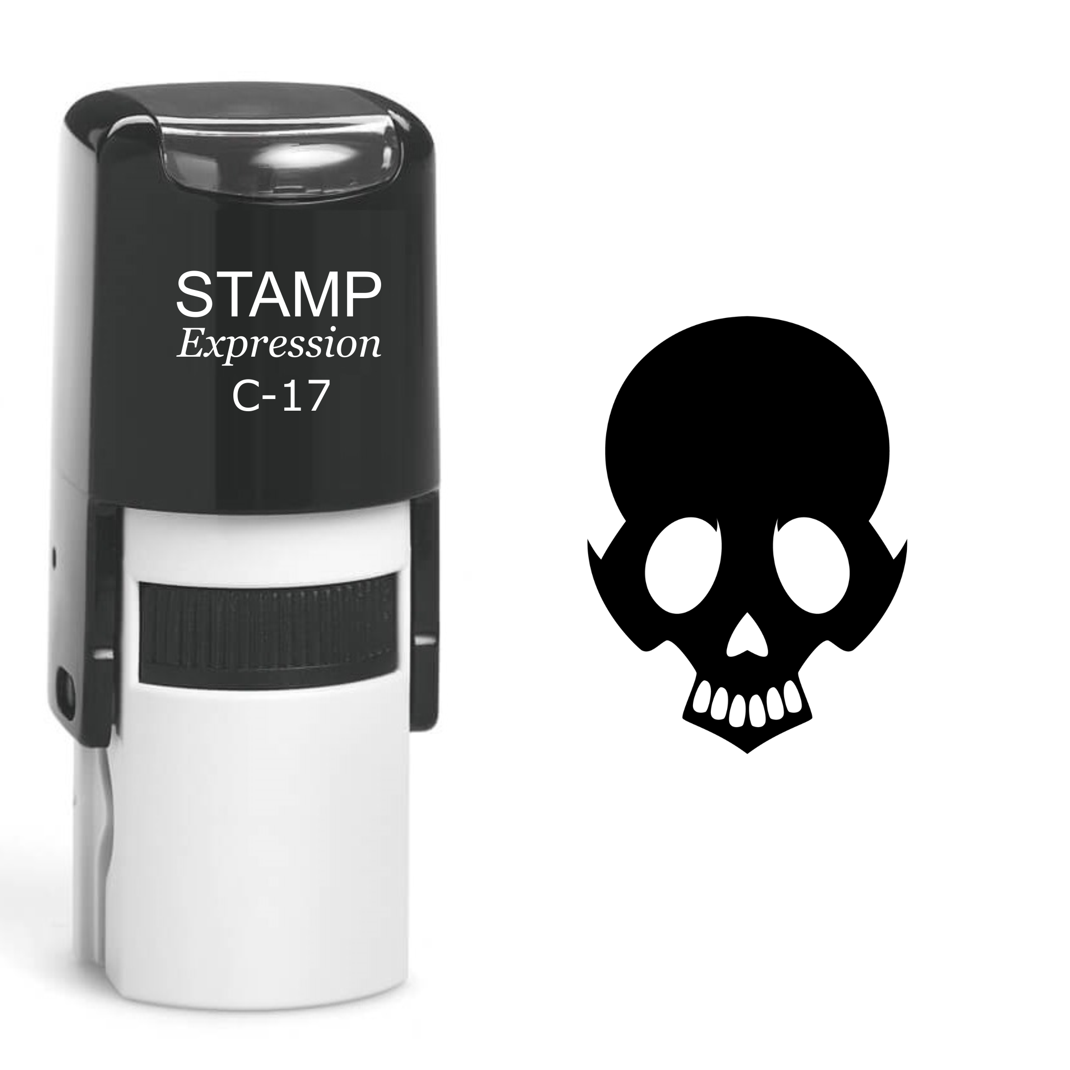 Skull Self Inking Rubber Stamp (SH-60438)