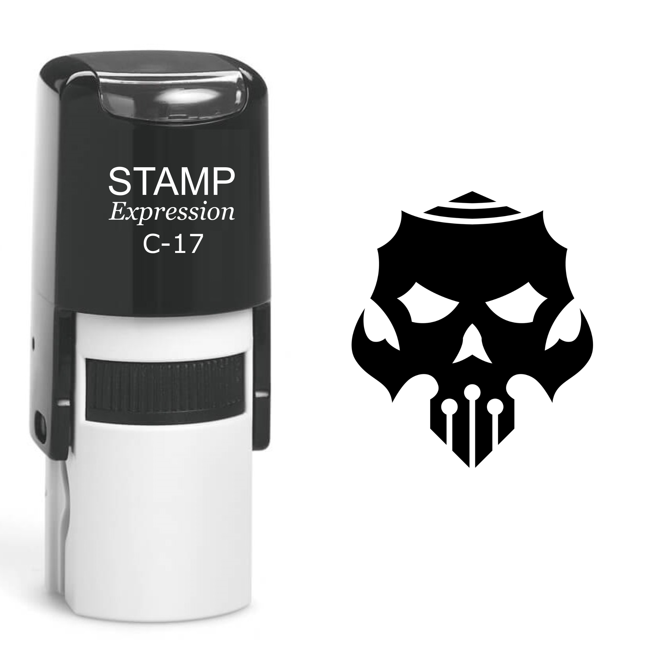 Skull Self Inking Rubber Stamp (SH-60440)