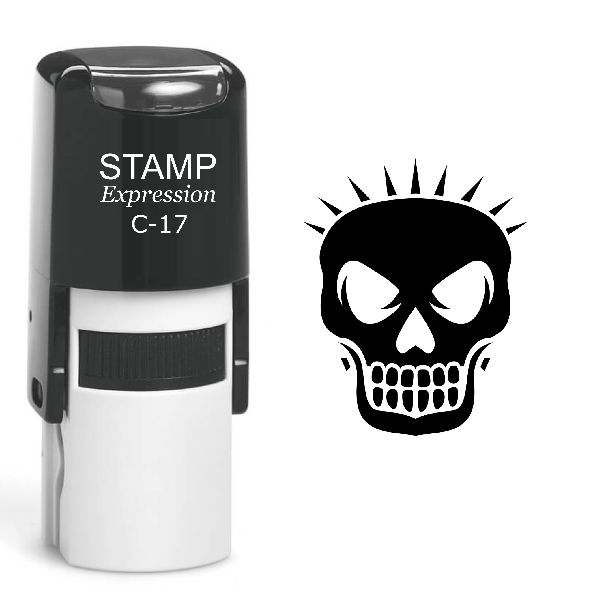 Skull Self Inking Rubber Stamp (SH-60445)