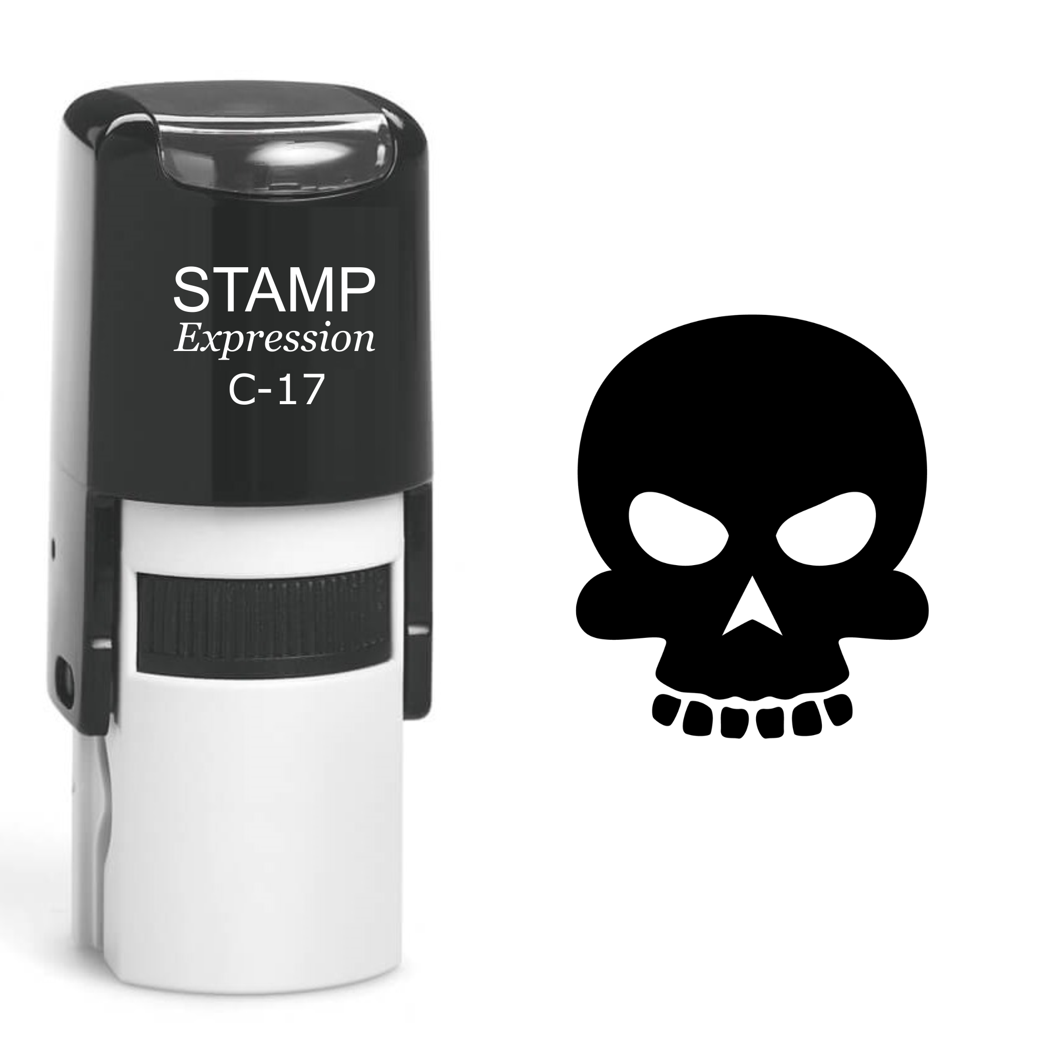 Skull Self Inking Rubber Stamp (SH-60451)